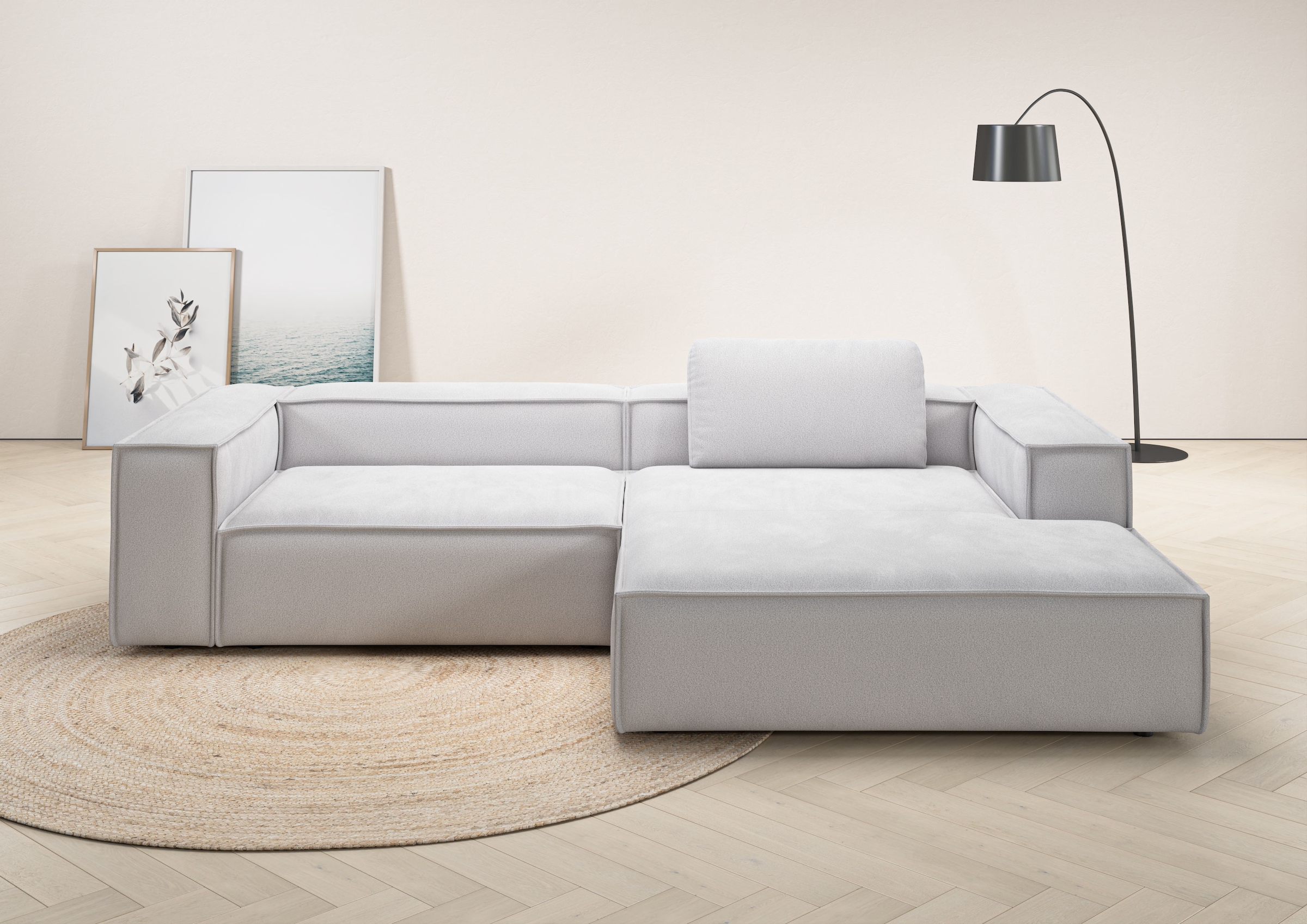 Places of Style Ecksofa "Watertown, modernes XXL L-Form, 306 cm breit", Gro günstig online kaufen