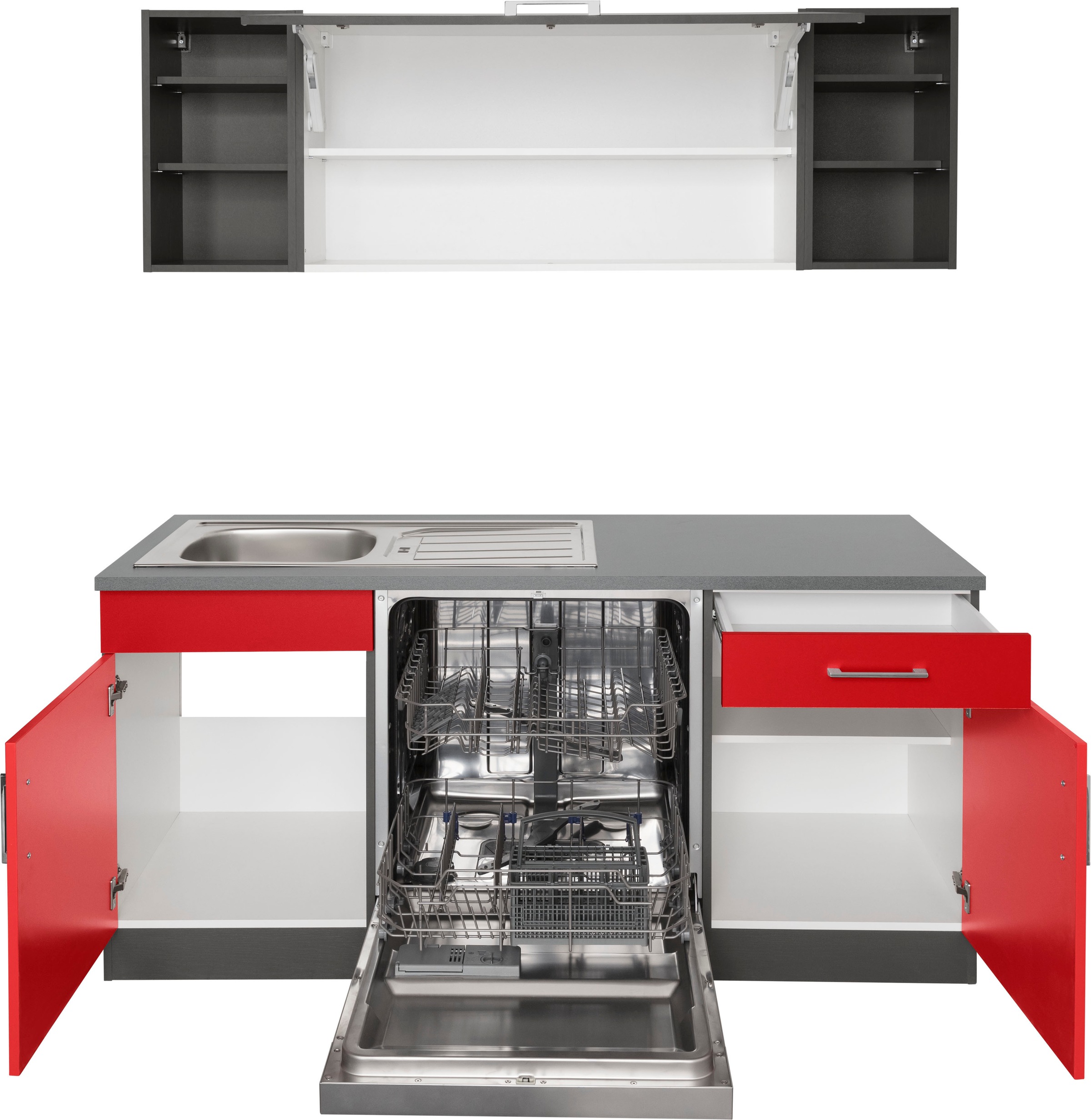 Thumbnail - KOCHSTATION Küchenzeile "KS-Paris – Küchen mit einzigartigen Fotomotiven auf den Fronten" Stellbreite 220/220 cm, wahlwe...