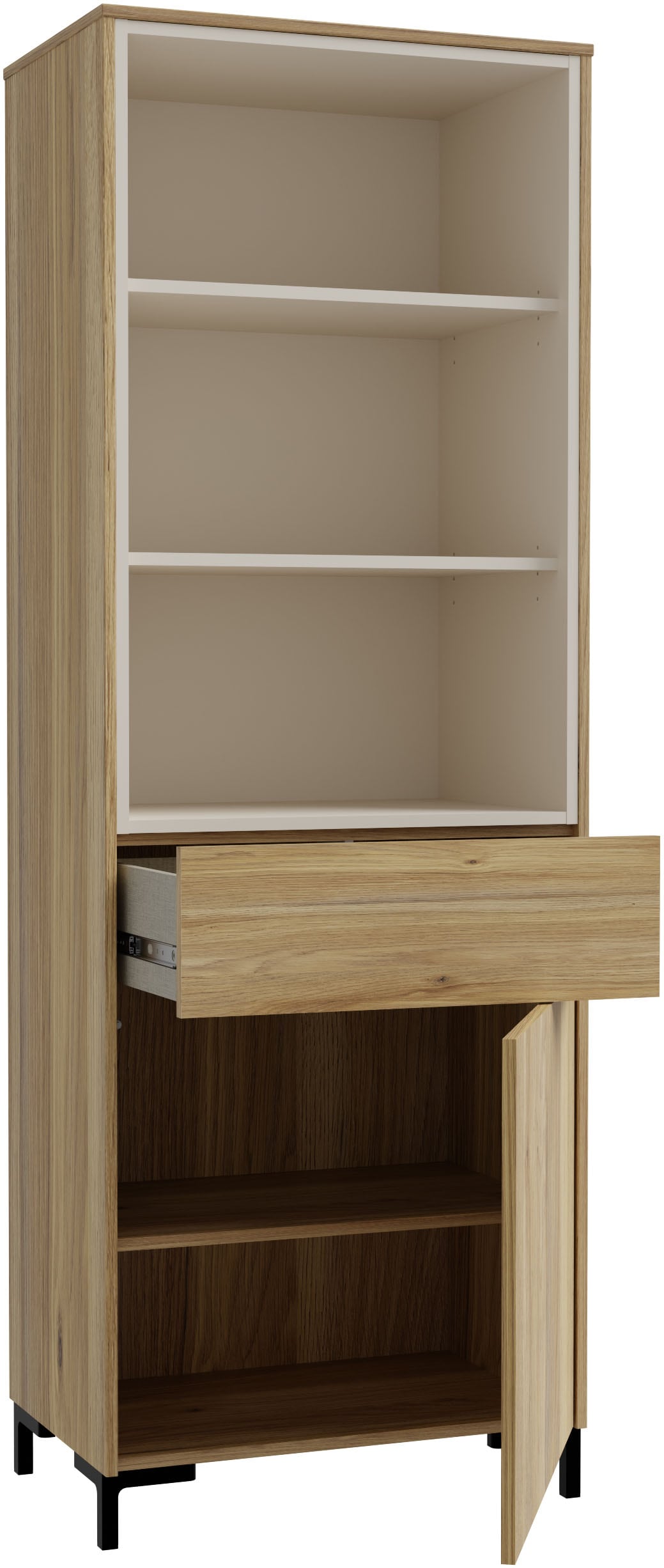 FORTE Standregal »Galactique«, Regal, Push-to-Open, Stauraum, grifflos
