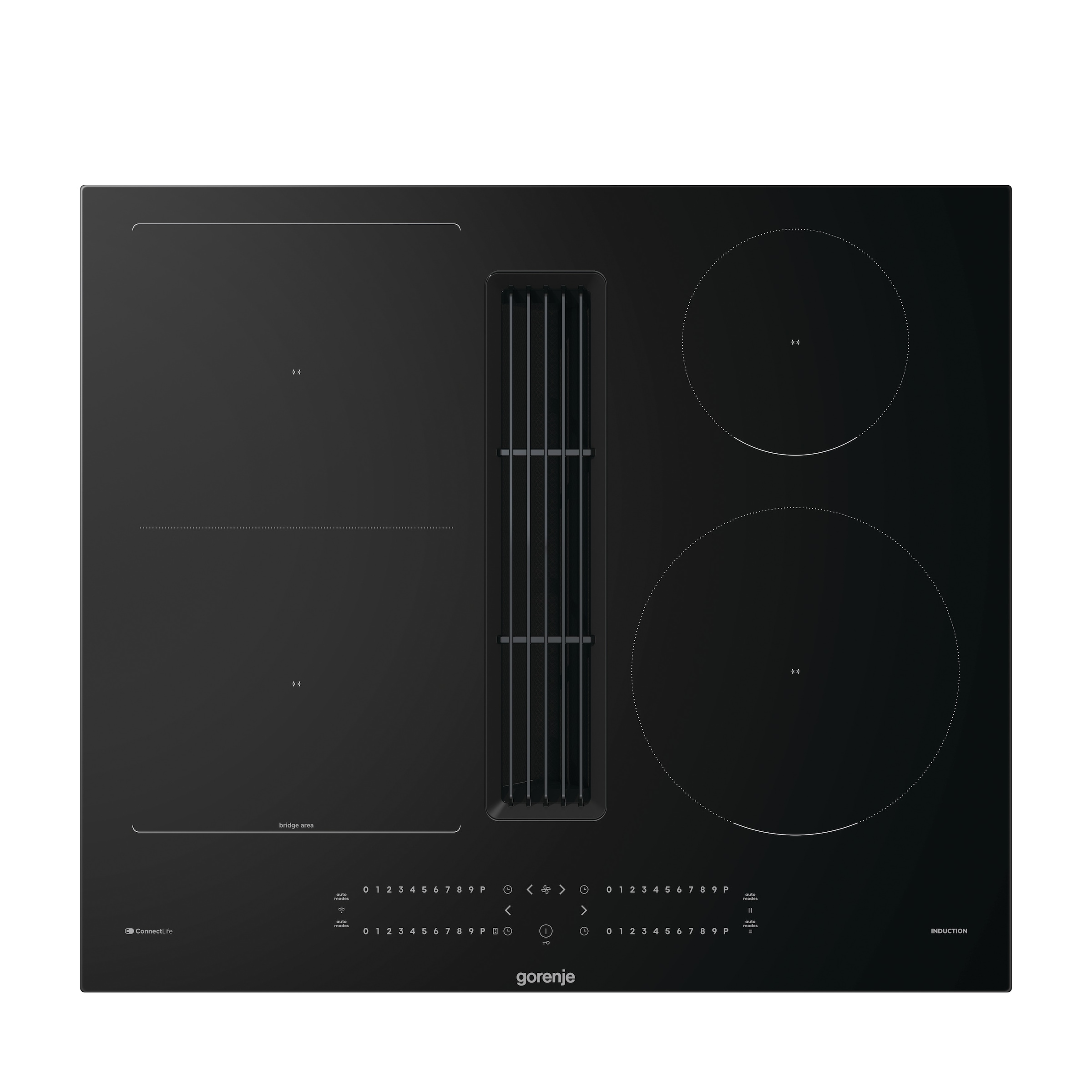 GORENJE Kochfeld mit Dunstabzug »GEH6432BSCWF« 60cm Induktionskochfeld mit Dunstabzug