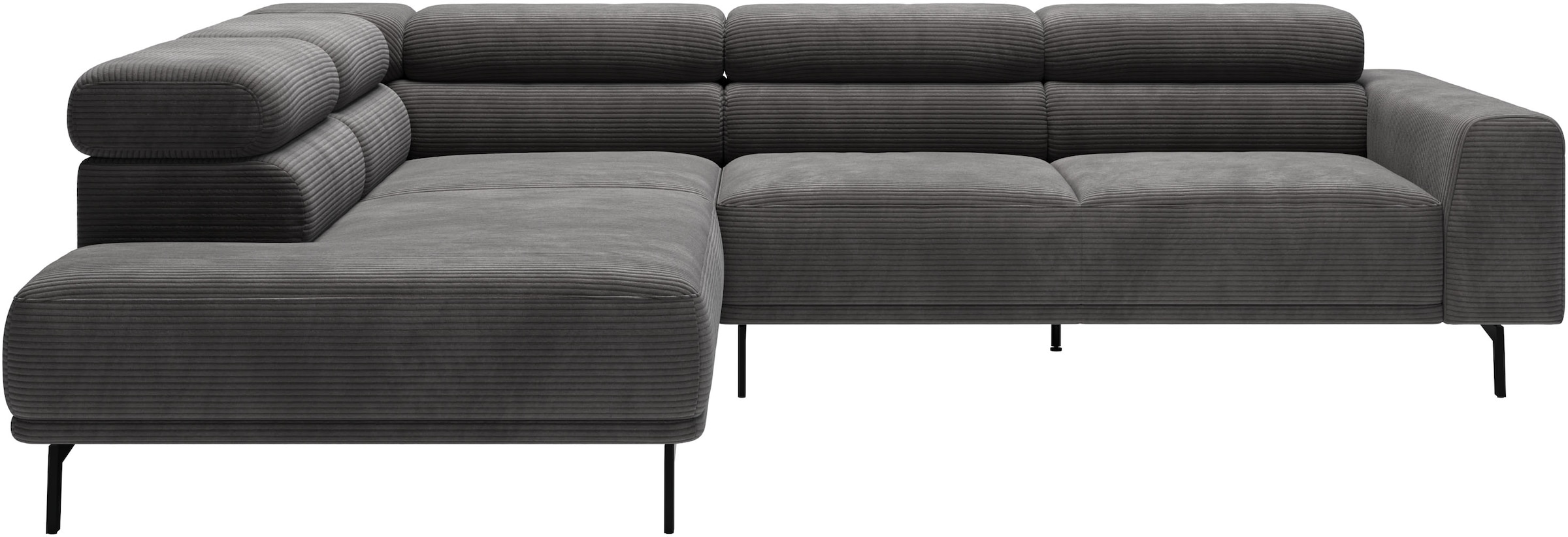 SCHÖNER WOHNEN-Kollektion "Tossa, Modernes Design trifft smarte Funktione, Breite 273 cm" Motorischer Sitzvorzug, Kopfteil-Funktion & Saugroboter-Höhe