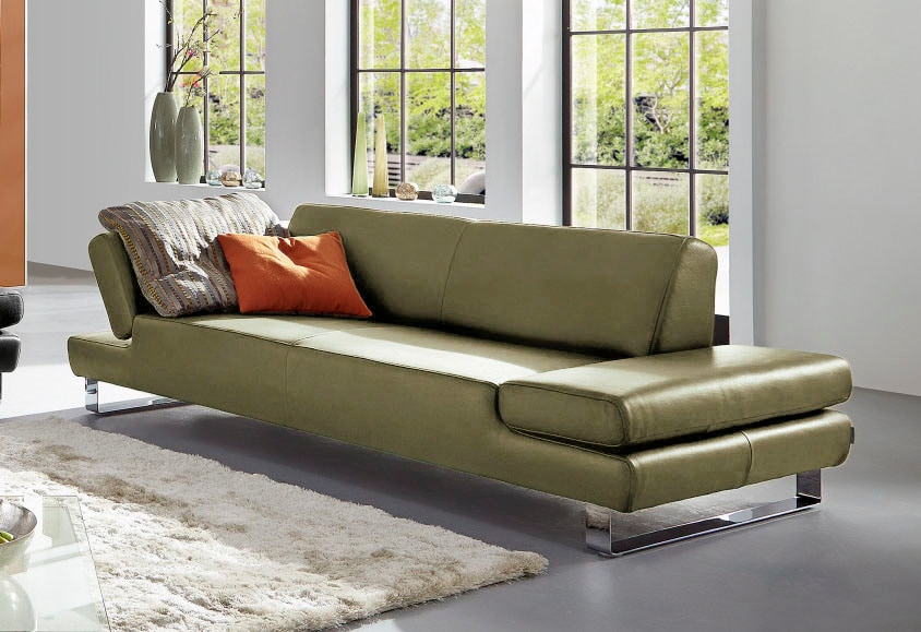W.SCHILLIG 3-Sitzer "taboo Designsofa mit hohem Sitzkomfort, Breite 232cm, Sitztiefe 59cm" mit Normaltiefe, inklusive Armlehnenverstellung