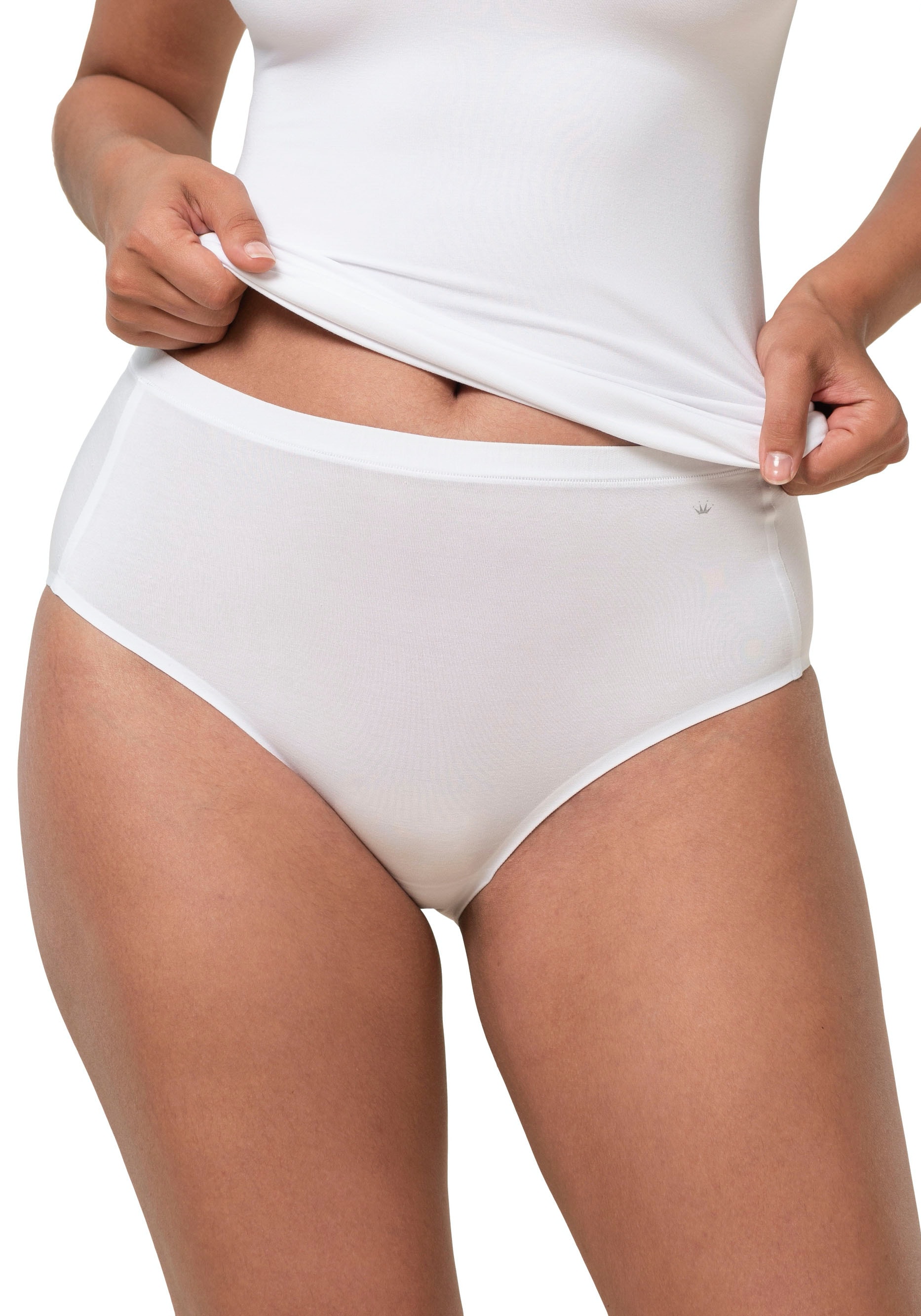 Triumph Maxislip »Smart Natural Maxi EX 2P«, (2 St.), Panty schlicht und weich, Slip