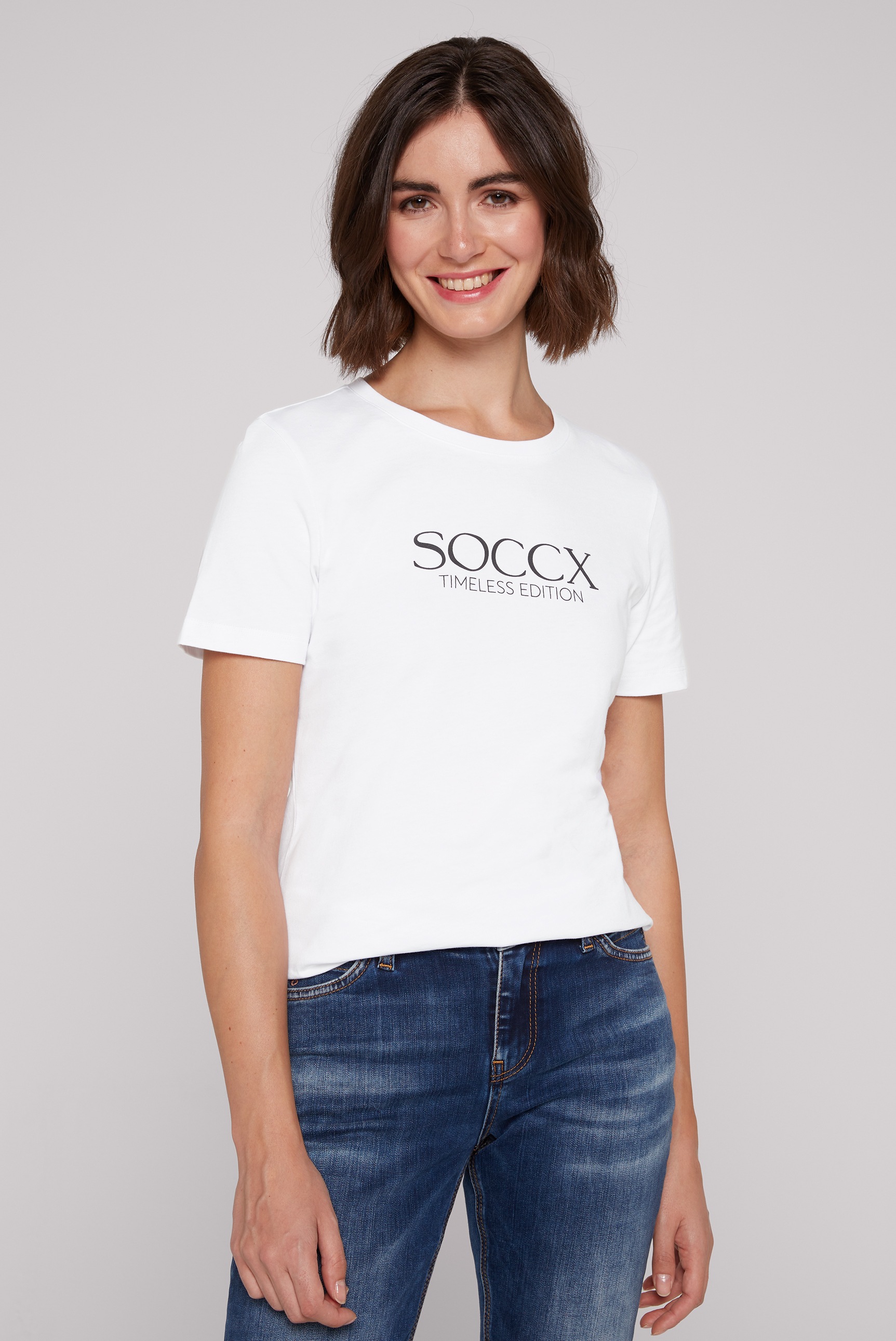 SOCCX Rundhalsshirt, aus Baumwolle