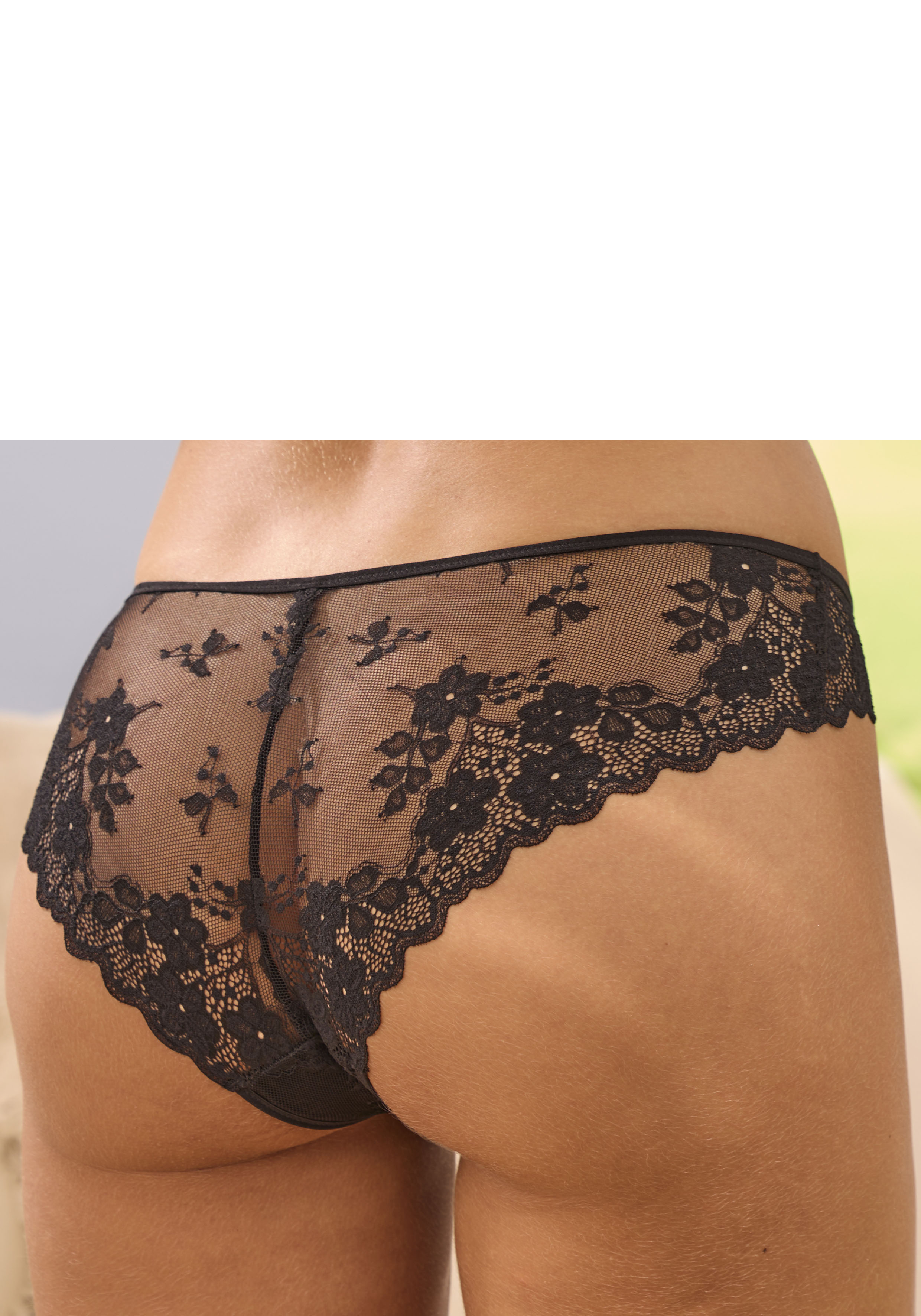 Thumbnail - Vivance Slip, aus zarter Jacquardspitze mit edlem Accessoire