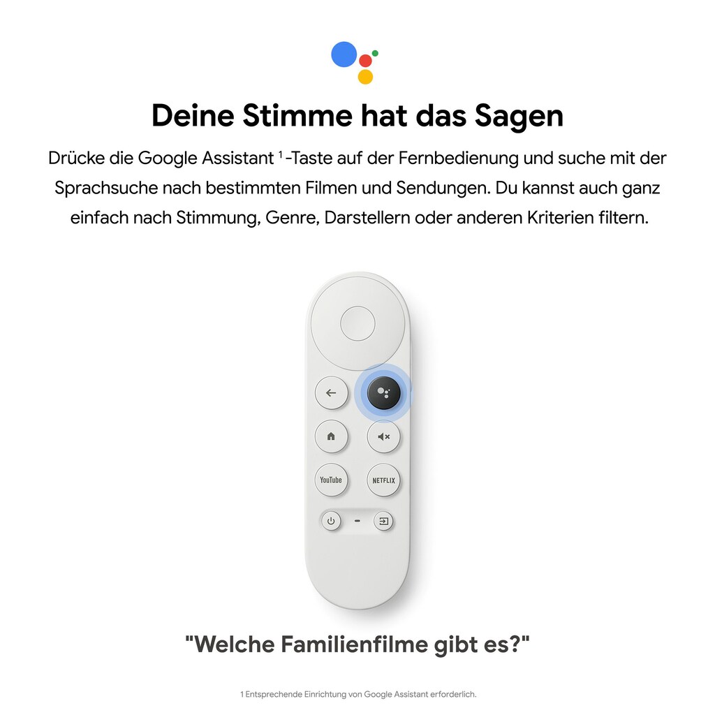 Google Streaming-Box »Google Chromecast mit Google TV«