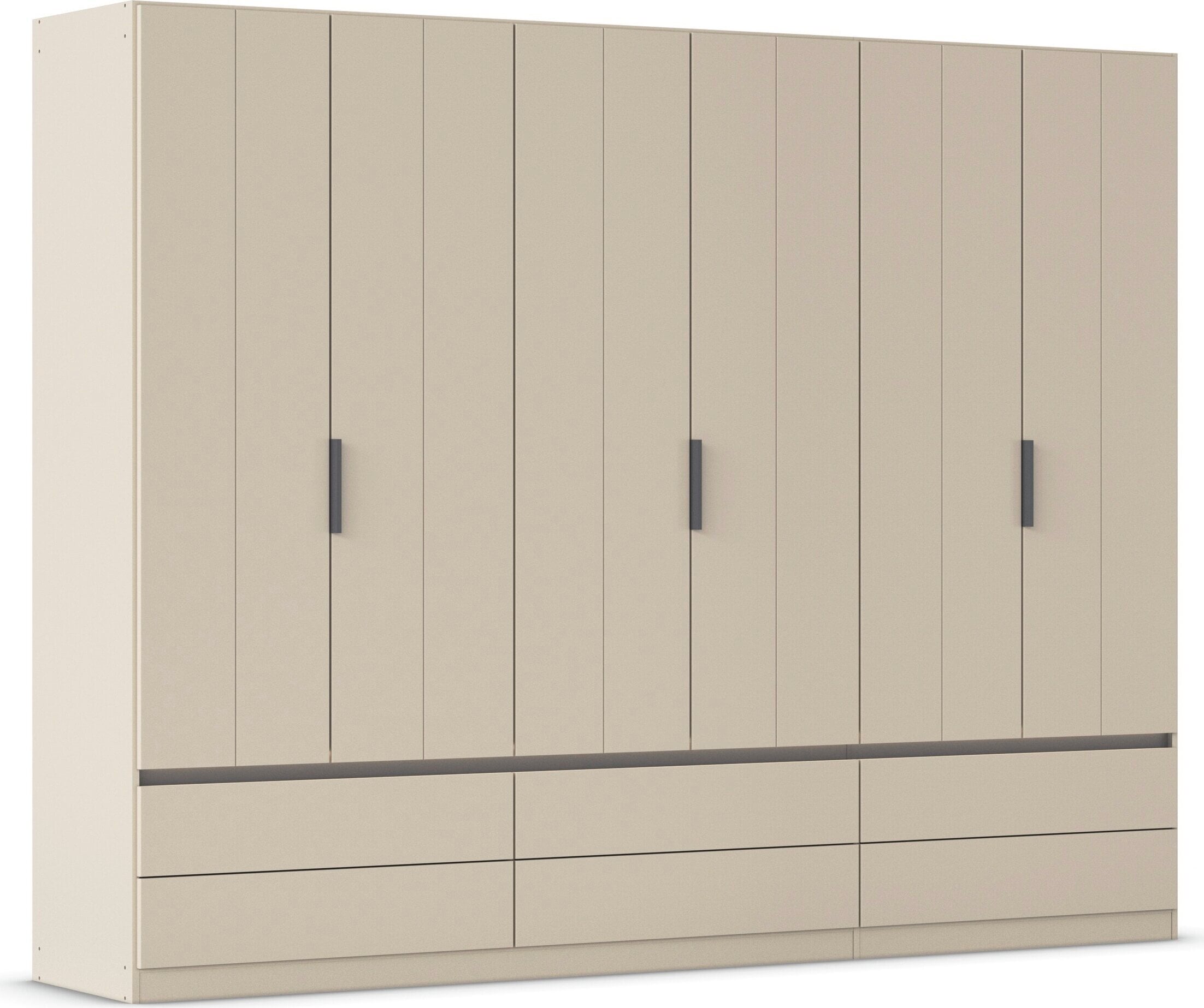 OTTO home Kleiderschrank "Schrank Garderobe ARVEN Breiten 181/226/271cm mit Beleuchtung" 3 verschiedene Ausstattungen BASIC/CLASSIC/PREMIUM (inkl. SOFT-CLOSE), puristisches Design in Plankenoptik mit Metallgriffen MADE IN GERMANY