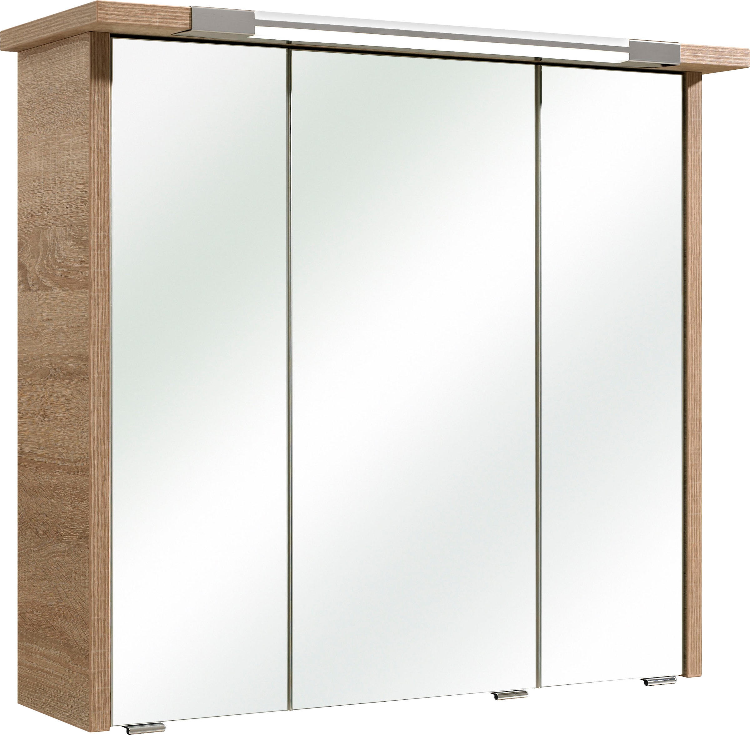 Saphir Badmöbel-Set »Quickset 382 2-teilig Keramik-Waschtisch mit LED-Spiegelschrank«, (2 St.), 80 cm breit, 1 Schublade, 3 Türen, 6 Einlegeböden, inkl. Türdämpfer