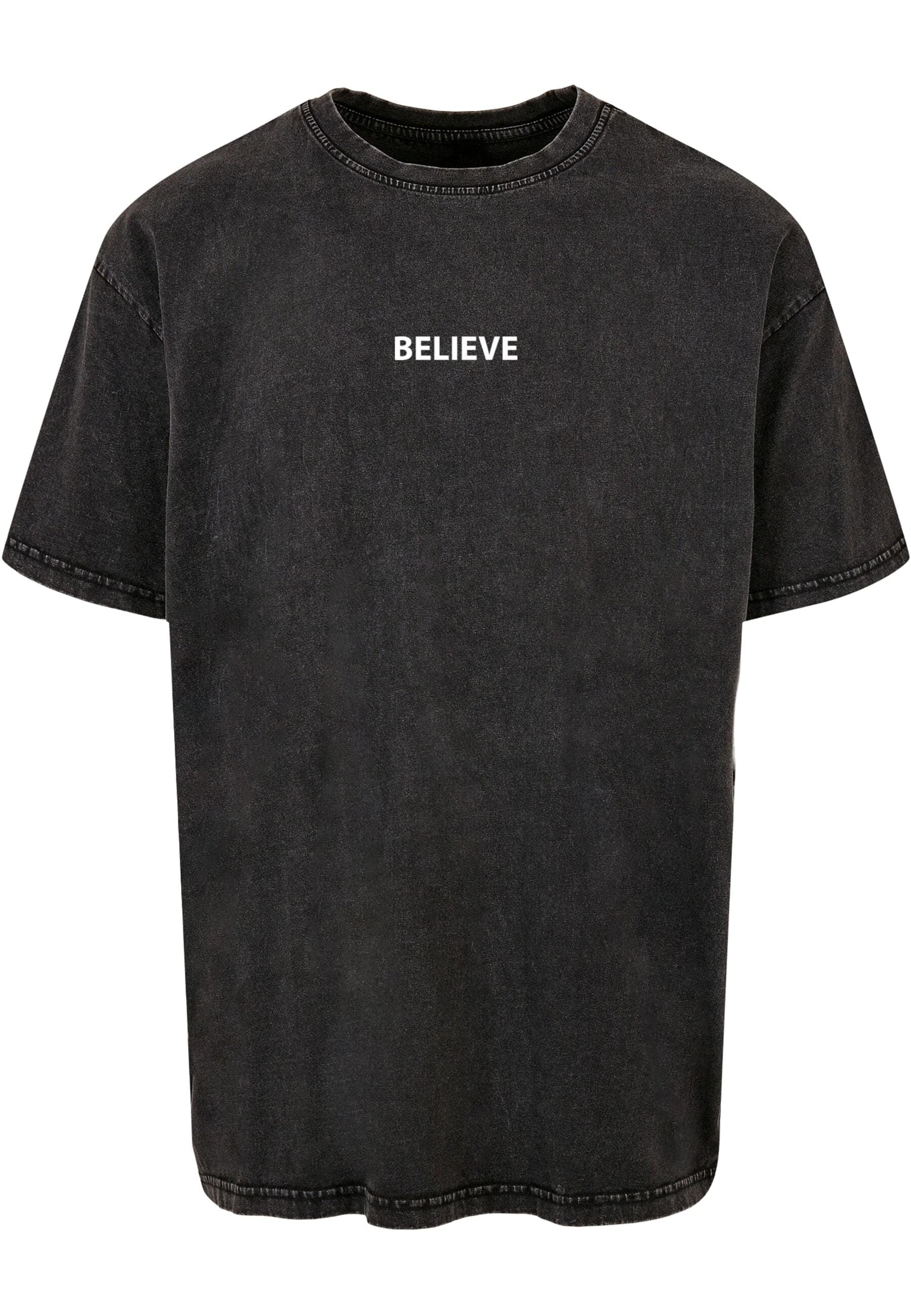 Merchcode T-Shirt "Merchcode Herren Believe Front Acid Washed Heavy Oversiz günstig online kaufen
