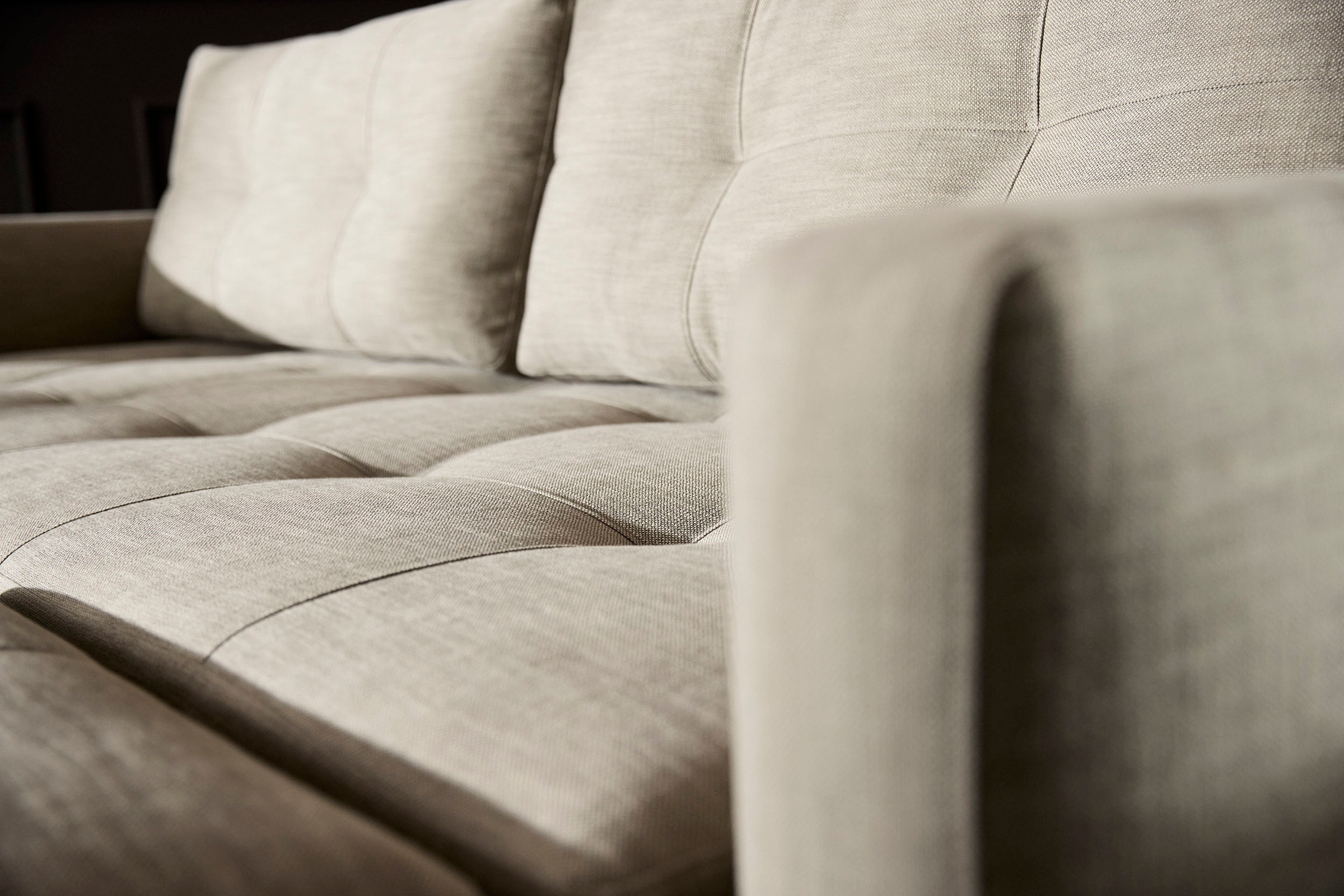 INNOVATION LIVING ™ Schlafsofa »Pyxis, 3-Sitzer Sofa mit extrabreiter Bettfunktion, Skandi-Design« Multifunktionssofa, extrabequem durch Taschenfederkern, Dauerschläfer