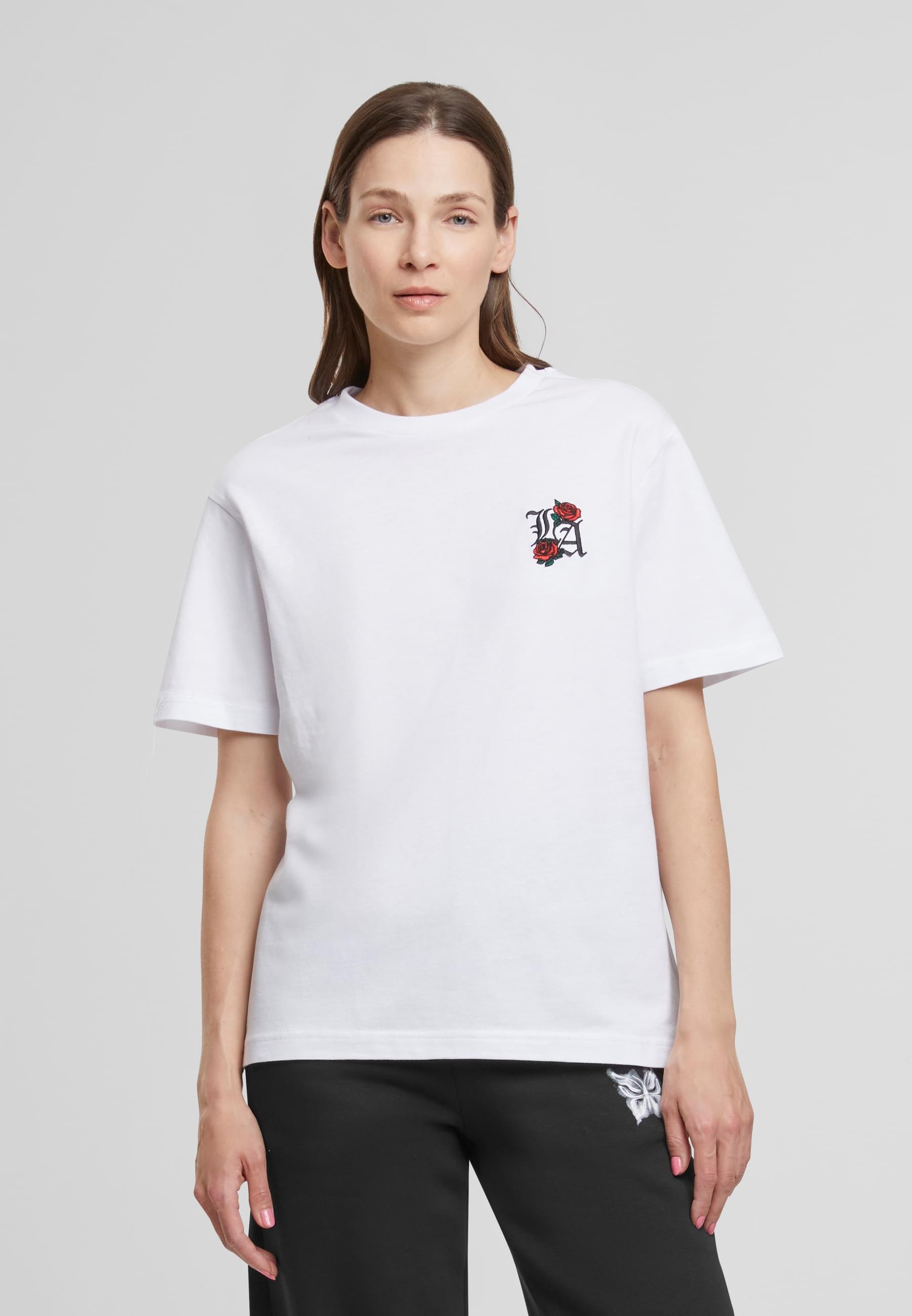 Miss Tee T-Shirt »Miss Tee Los Angeles Roses EMB Tee« 1 Stk.