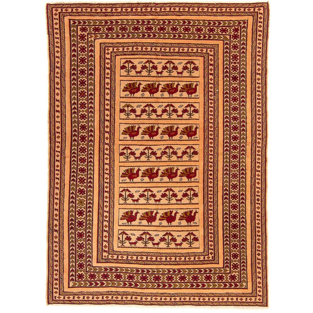 morgenland Wollteppich »Kelim - Oriental - 180 x 140 cm - braun«, rechteckig