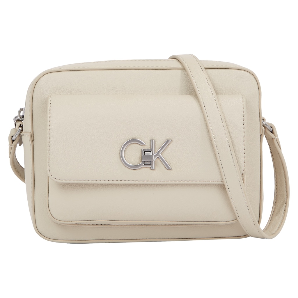 Calvin Klein Mini Bag »RE-LOCK CAMERA BAG W/FLAP« mit Marken-Emblem vorne