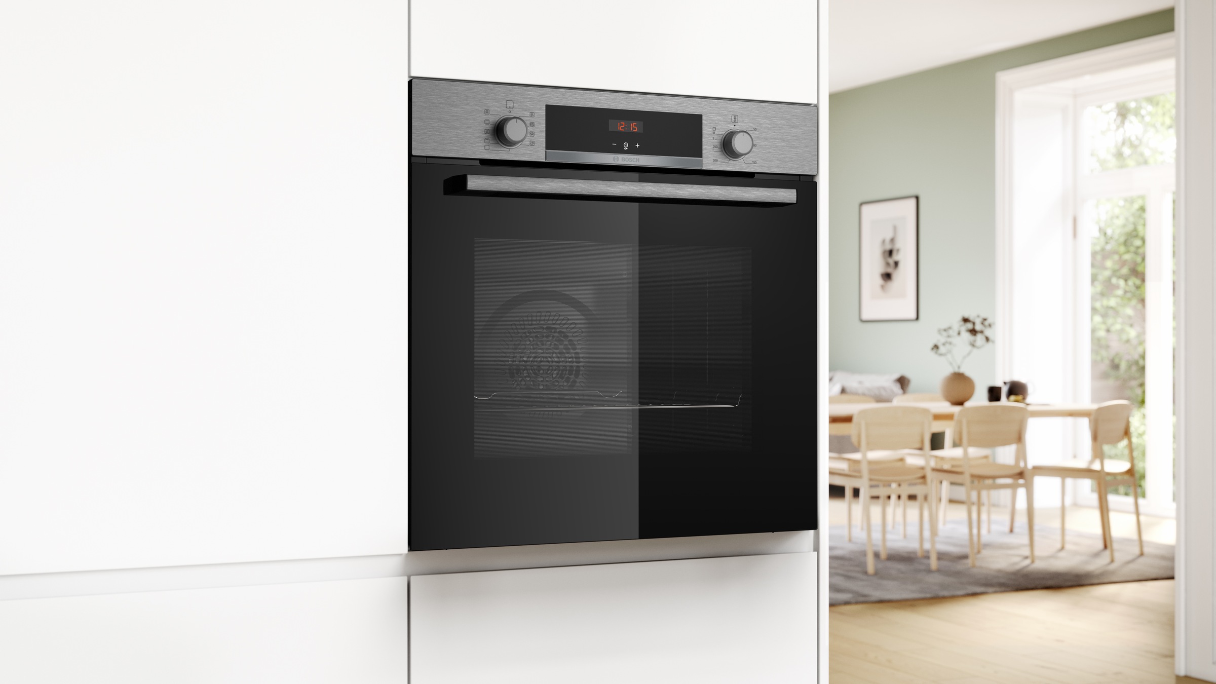BOSCH Einbaubackofen Serie 4 "HBA514BS3" mit Teleskopauszug nachrüstbar mit günstig online kaufen