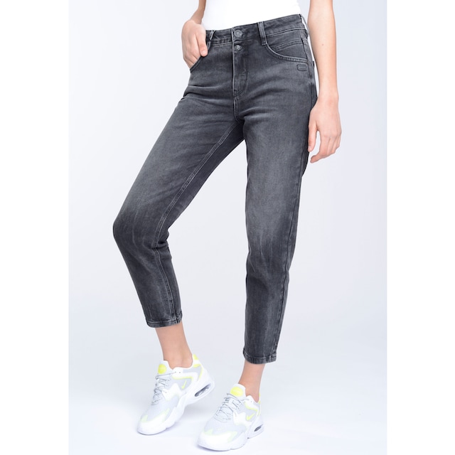 GANG Mom-Jeans »94ORA«, 2-Knopf-Verschluss mit verkürzter Beinlänge für  kaufen | BAUR