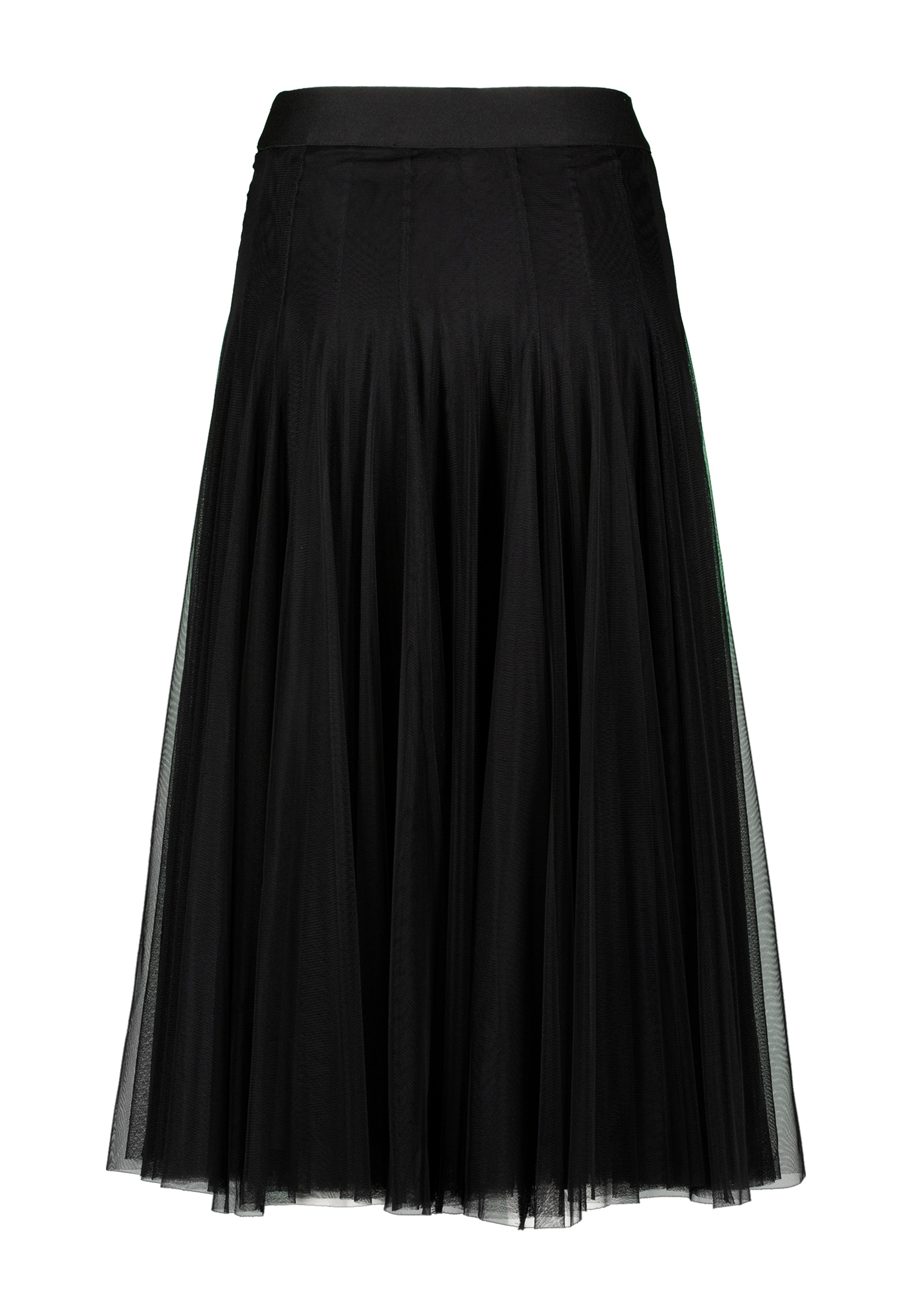 Zero Midirock »Damen Meshrock mit Gummibund« Falten