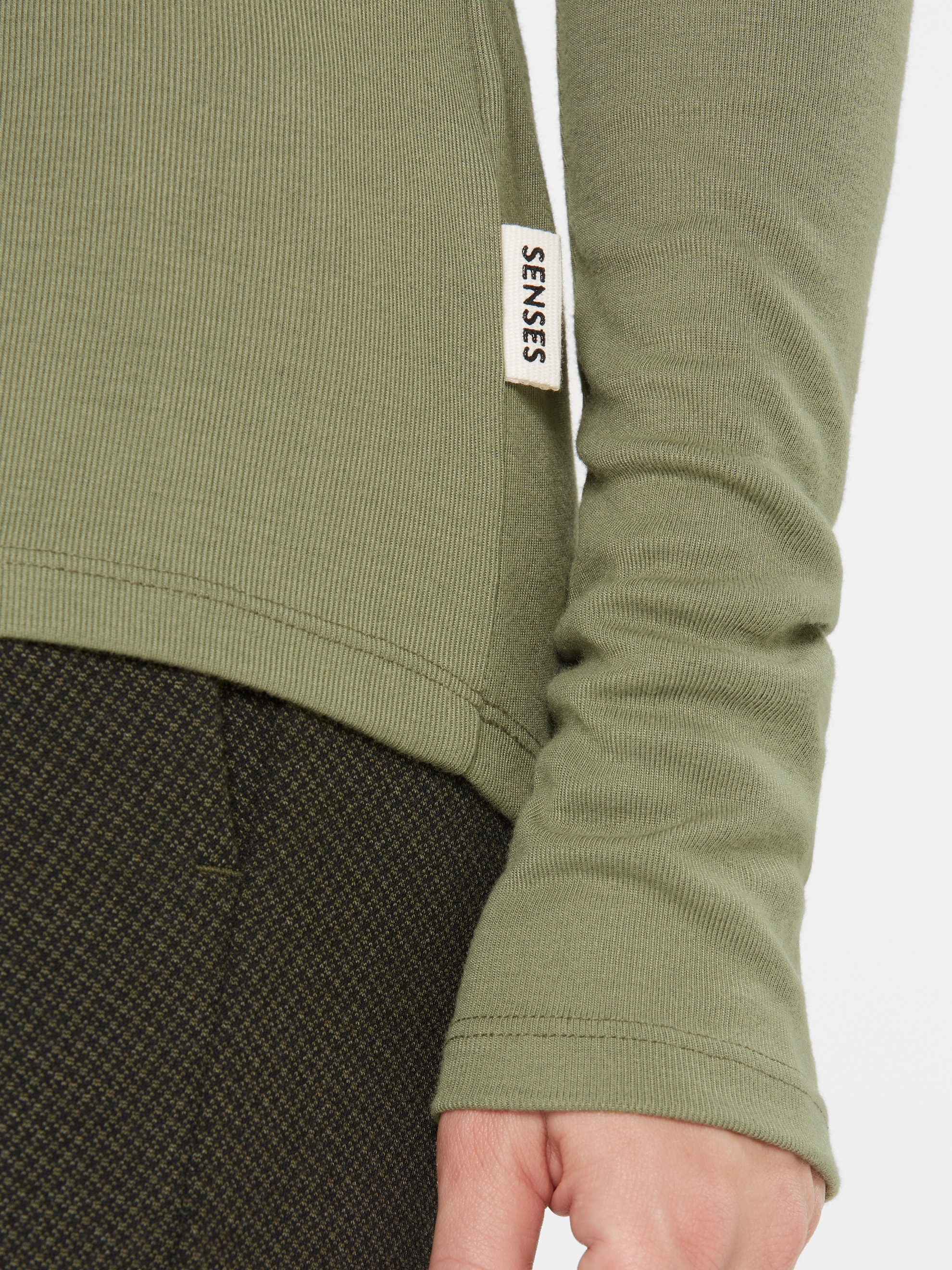 SENSES.THE LABEL Rundhalsshirt in softer Haptik