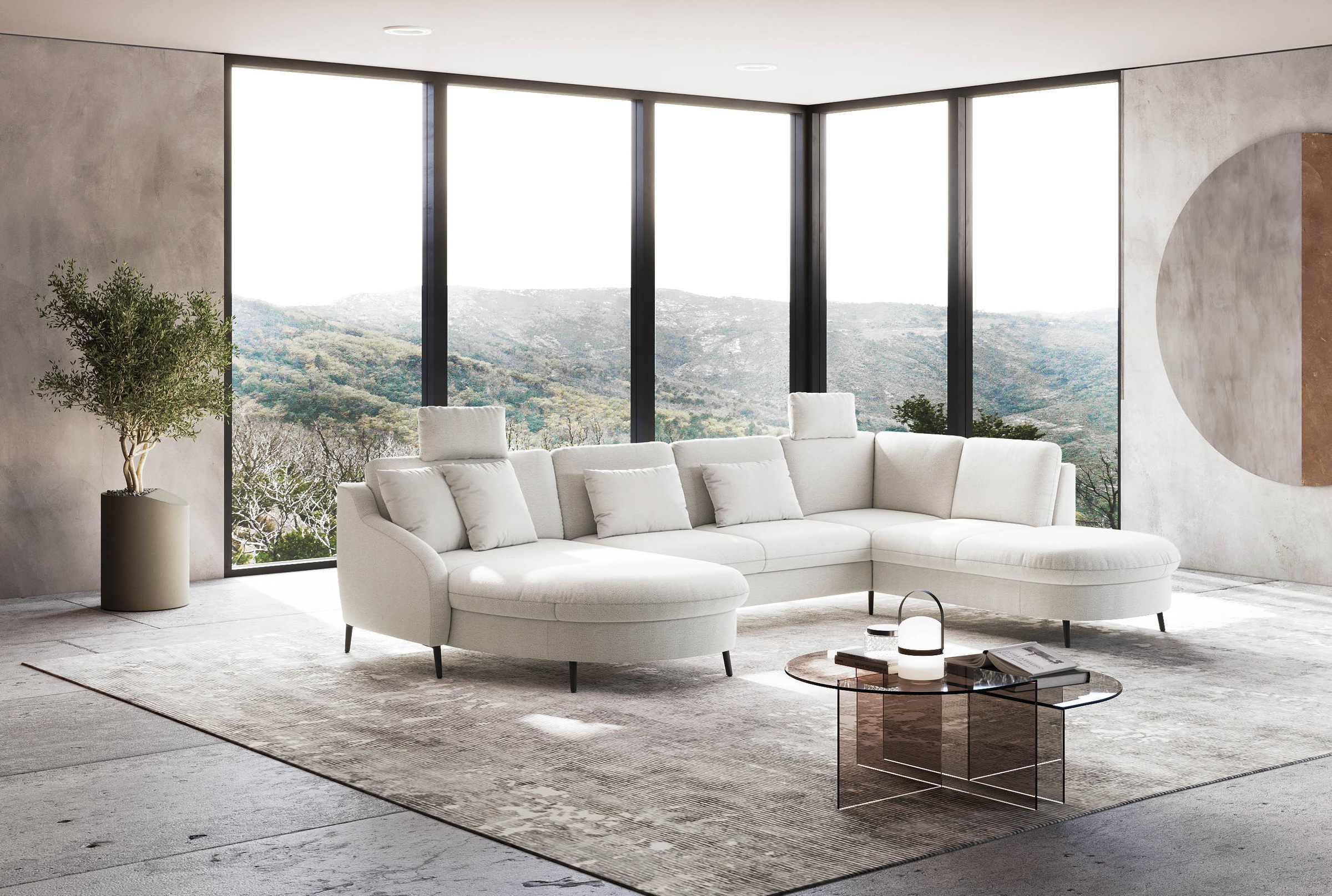 sit&more Wohnlandschaft »Soul U-Form«, wahlweise mit Bett und Bettkasten