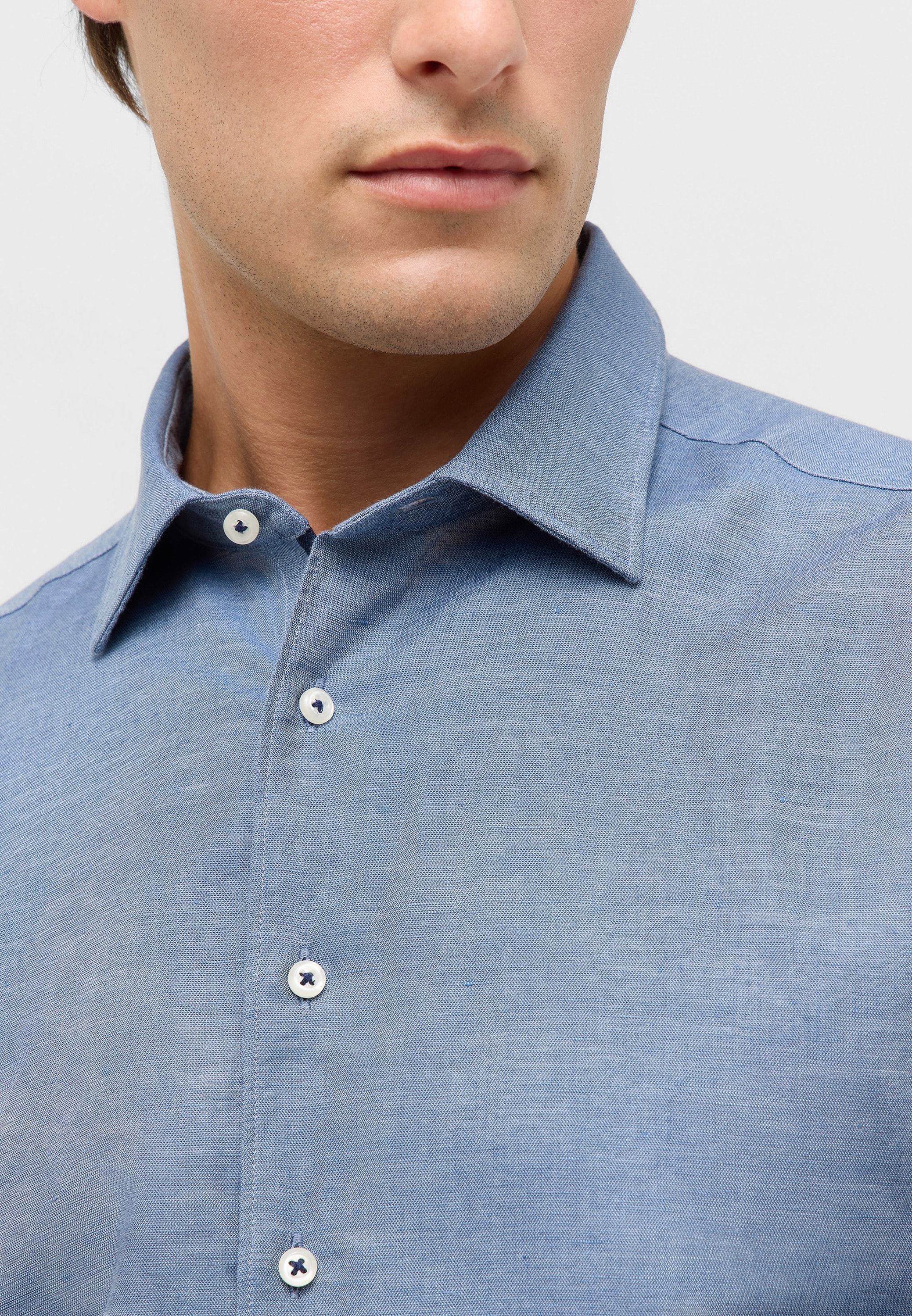 Eterna Langarmhemd »SLIM FIT«, EASY IRON (bügelleicht)
