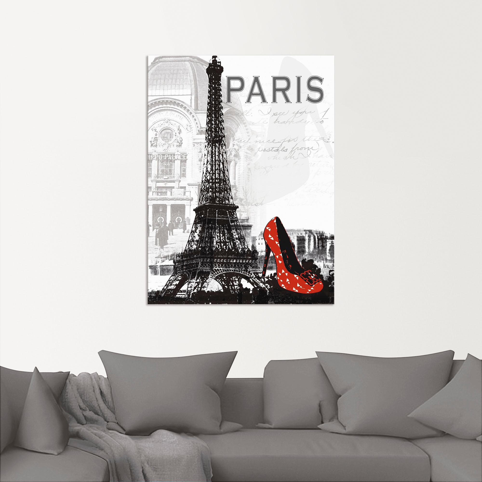 Artland Wandbild »Paris - Chic«, Gebäude, (1 St.), als Alubild, Outdoorbild, Leinwandbild, Poster, Wandaufkleber