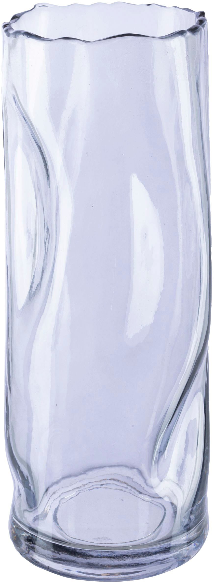 Leonique Tischvase "Blumenvase Caline", (1 St.), Vase aus Glas, im Crunch-Design, Höhe ca. 26 cm