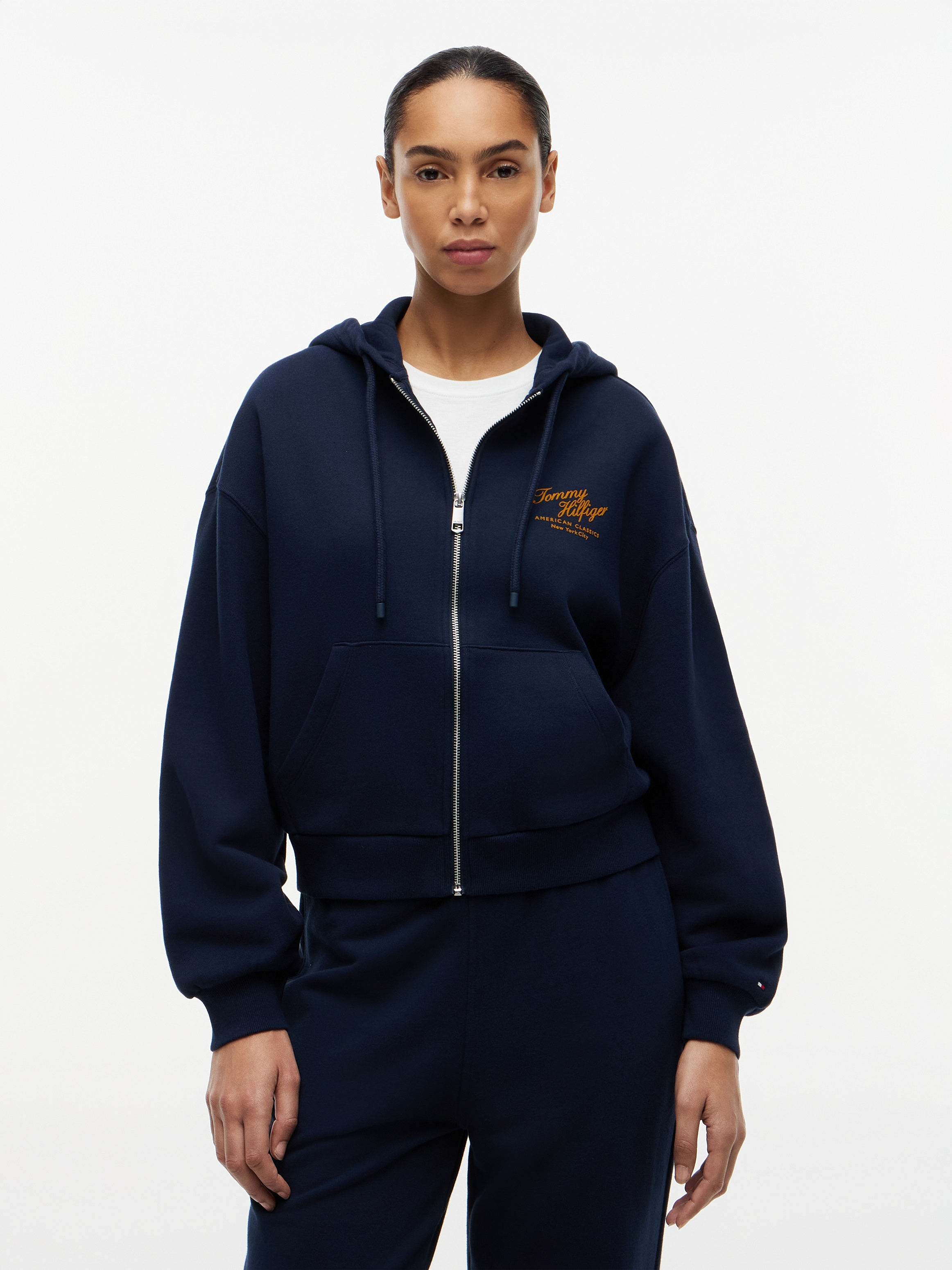 Tommy Hilfiger Kapuzensweatjacke "MDRN SCRIPT ZIP TERRY HOODIE" mit Print a günstig online kaufen