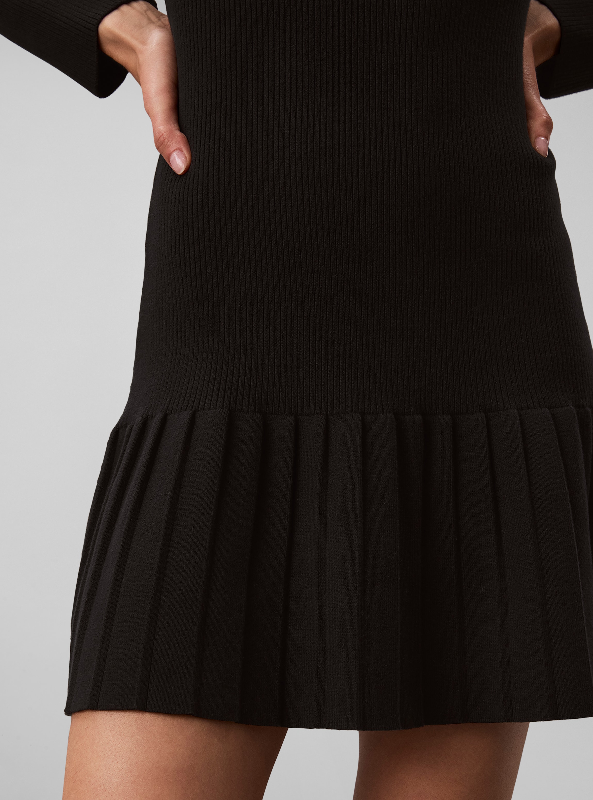 Calvin Klein Jeans Minikleid »MOCKNECK MINIDRESS« Ohne Tasche Regular fit mit Falten