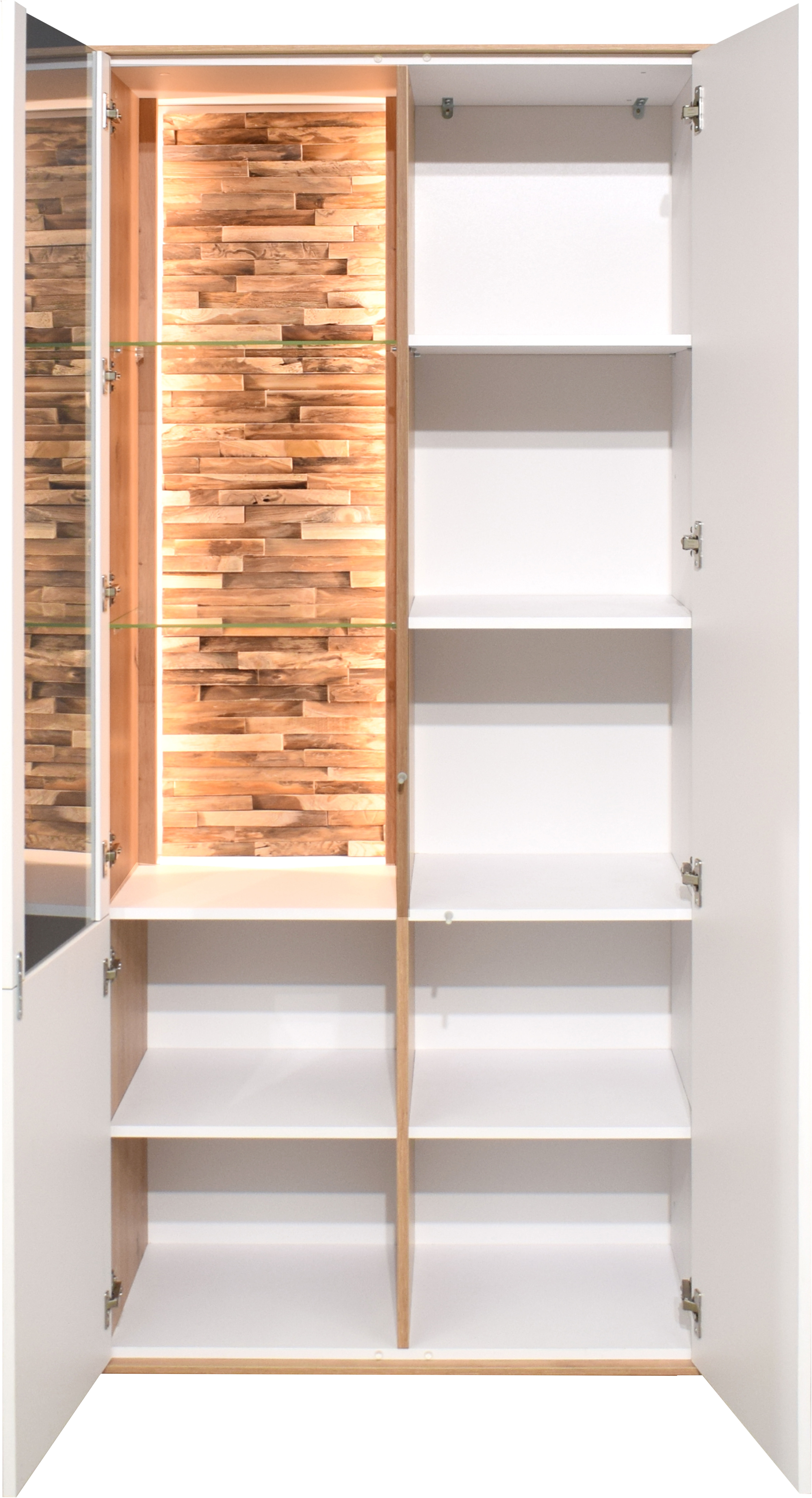 Thumbnail - Mäusbacher Vitrine "Faro" Faro Vitrinenschrank B 81 cm, inkl. Beleuchtung, Push to open Funktion