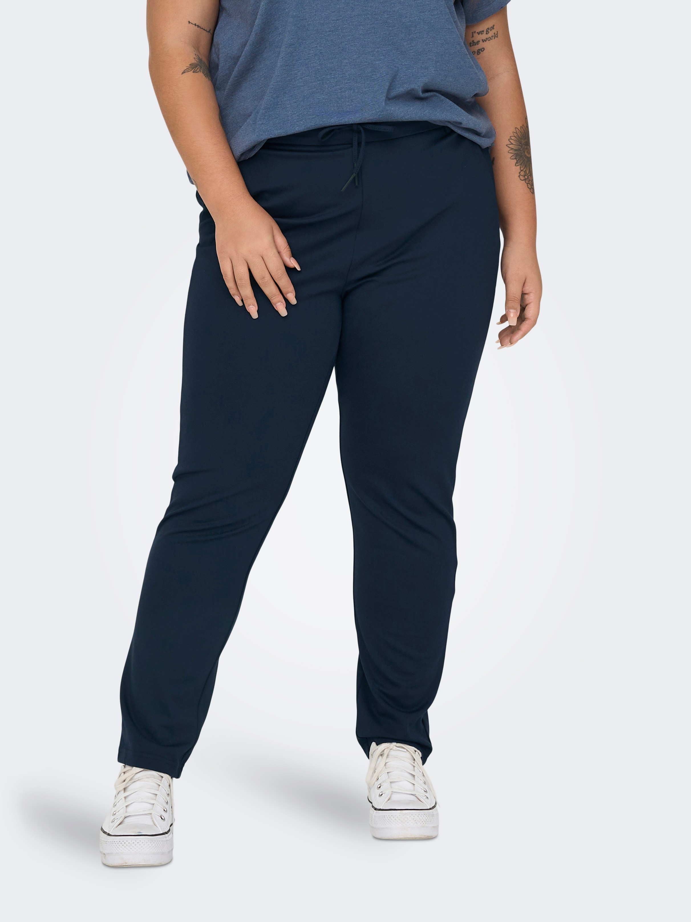 ONLY CARMAKOMA "CARGOLDTRASH LIFE CLASSIC PANT NOOS" Viskosemischung, regular fit