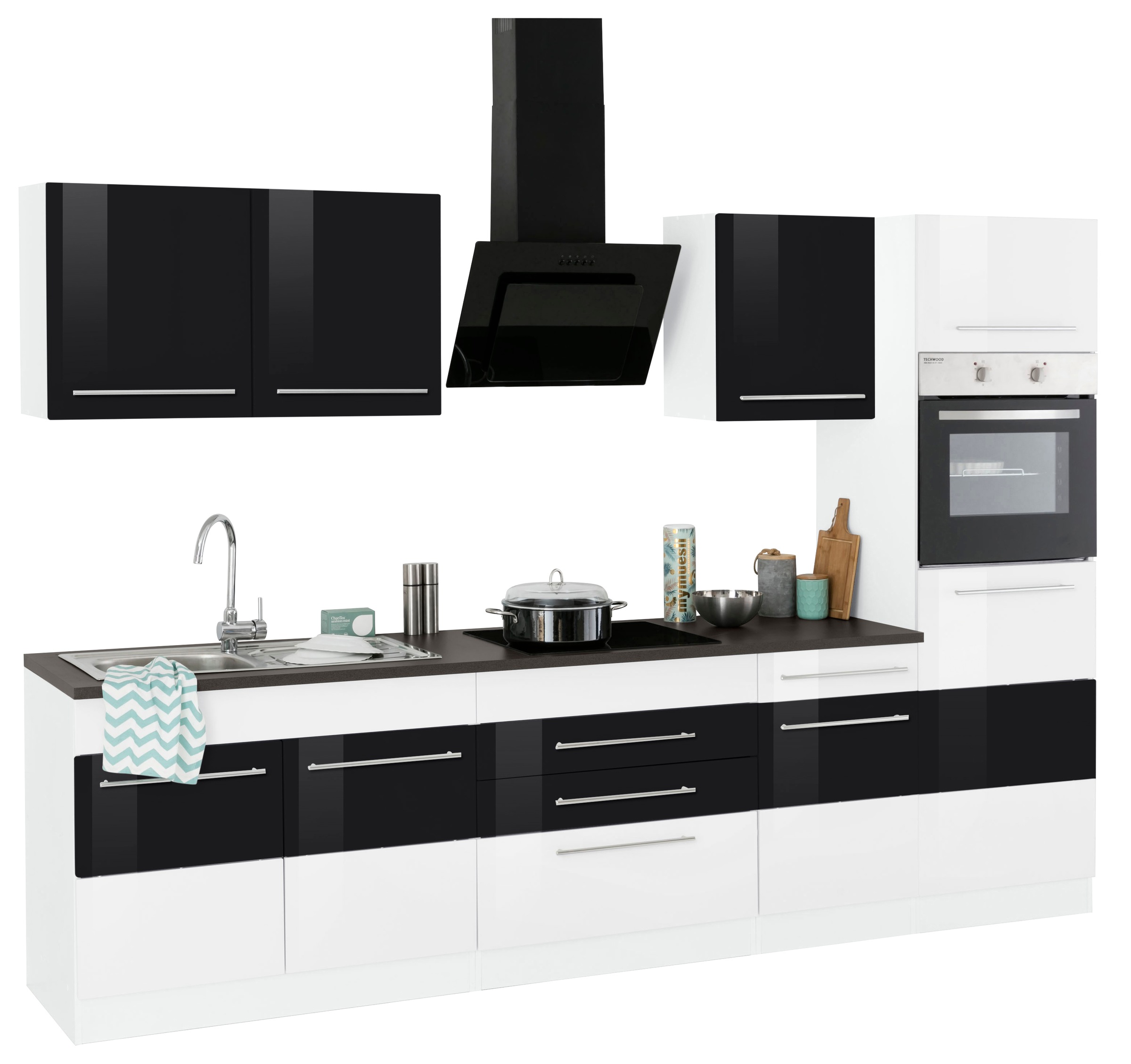 HELD MÖBEL Küchenzeile Trient, ohne E-Geräte, Breite 290 cm | Moebel