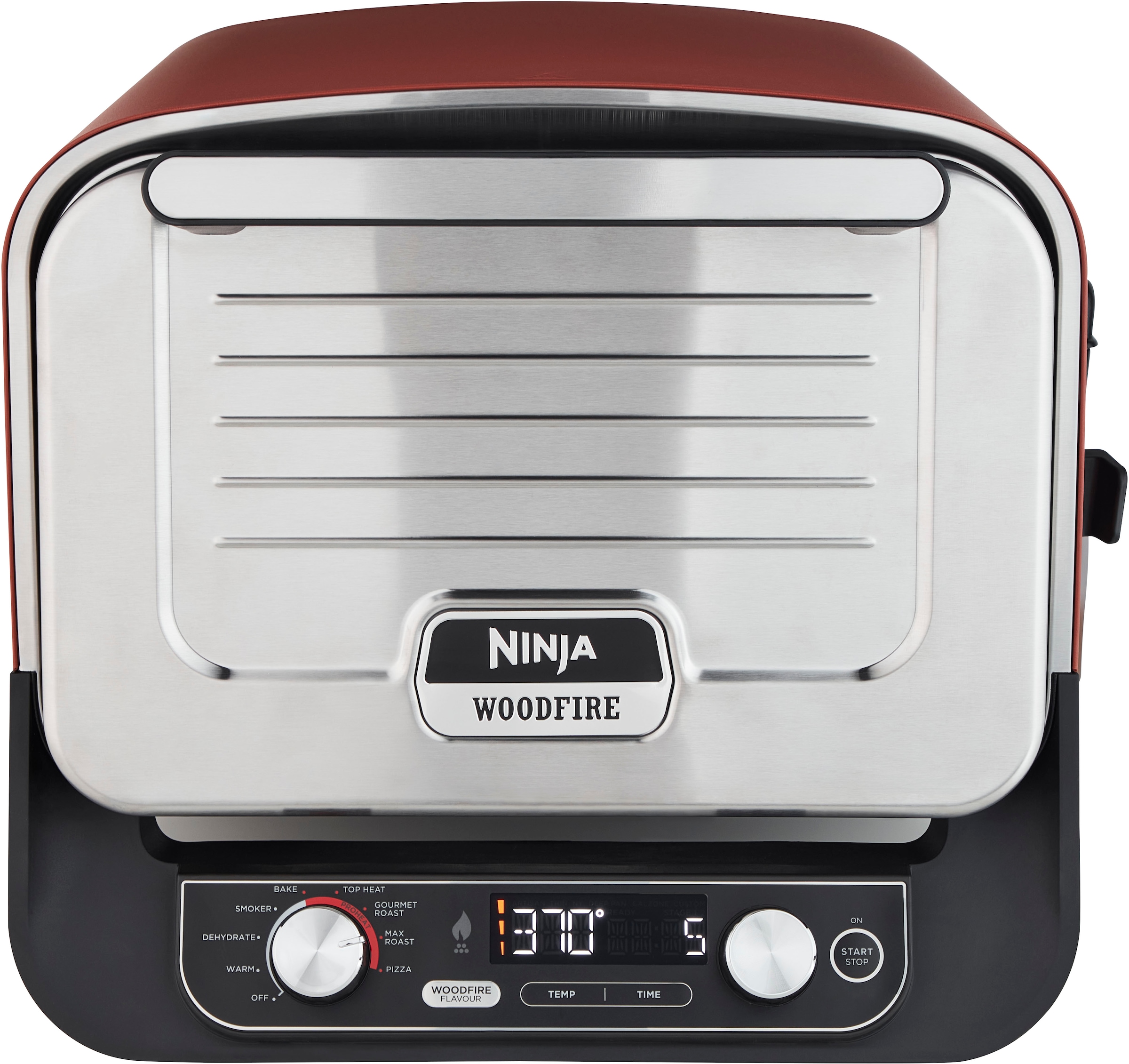 NINJA Multiofen »OO101EU, Elektrischer Outdoor Pizzaofen und Smoker, 8-in-1: Pizza«, Schmoren, Max Roast, Grillen, Backen/Rösten, Smoken, Dörren&Warmhalten