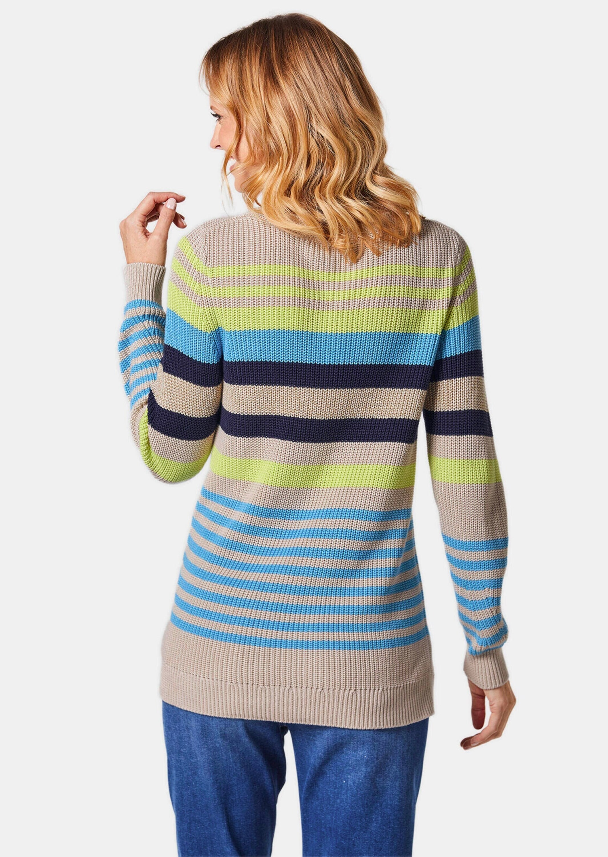 GOLDNER Rundhalspullover »Pullover Ringelpullover«