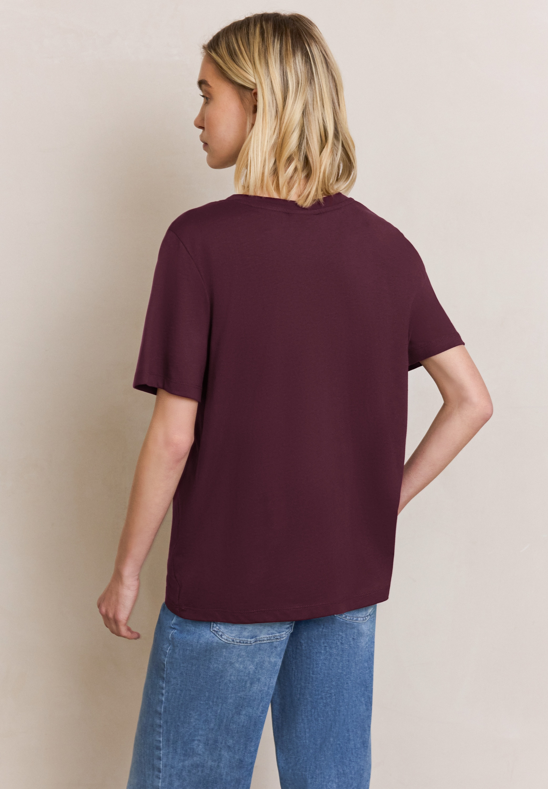 STREET ONE STUDIO Print-Shirt im soften Baumwoll-Mix