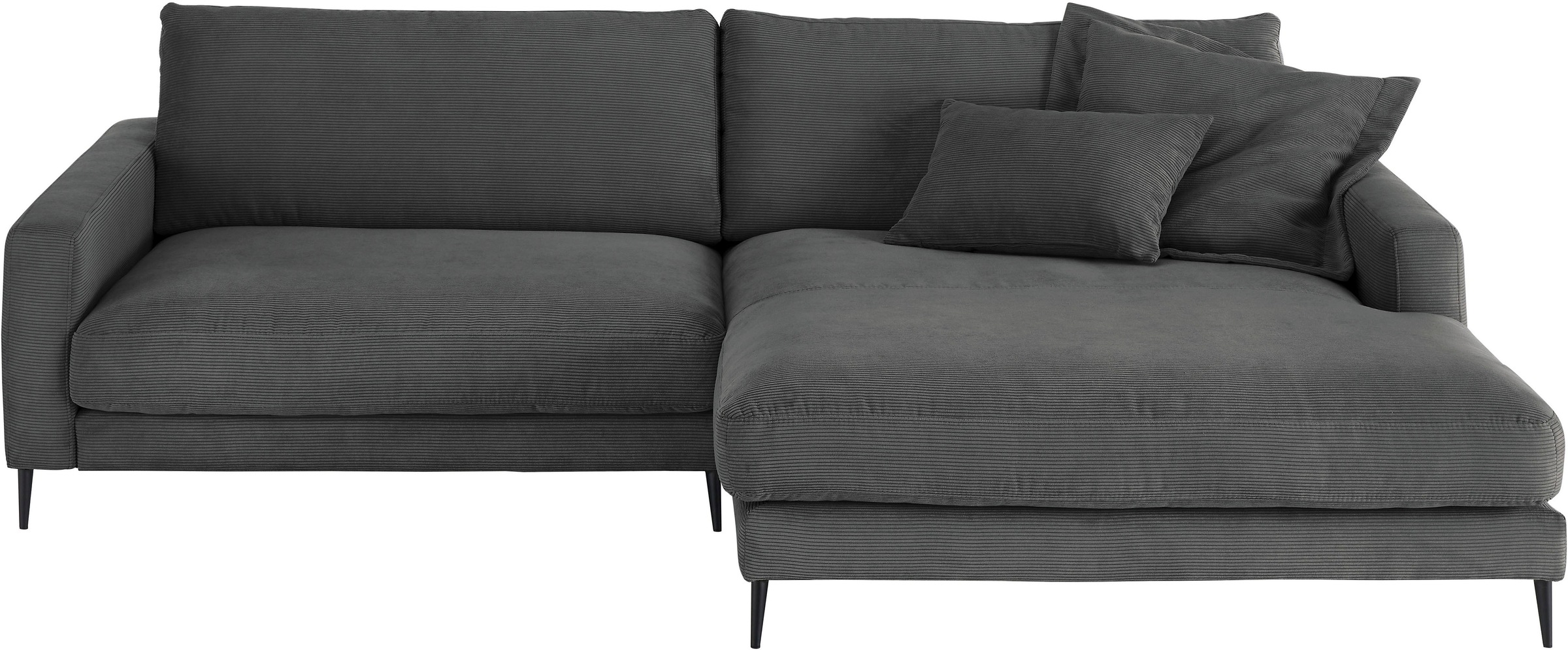 Home affaire Ecksofa "Downtown, B/T/H: 272/190/84 cm L-Form" weicher Sitzko günstig online kaufen
