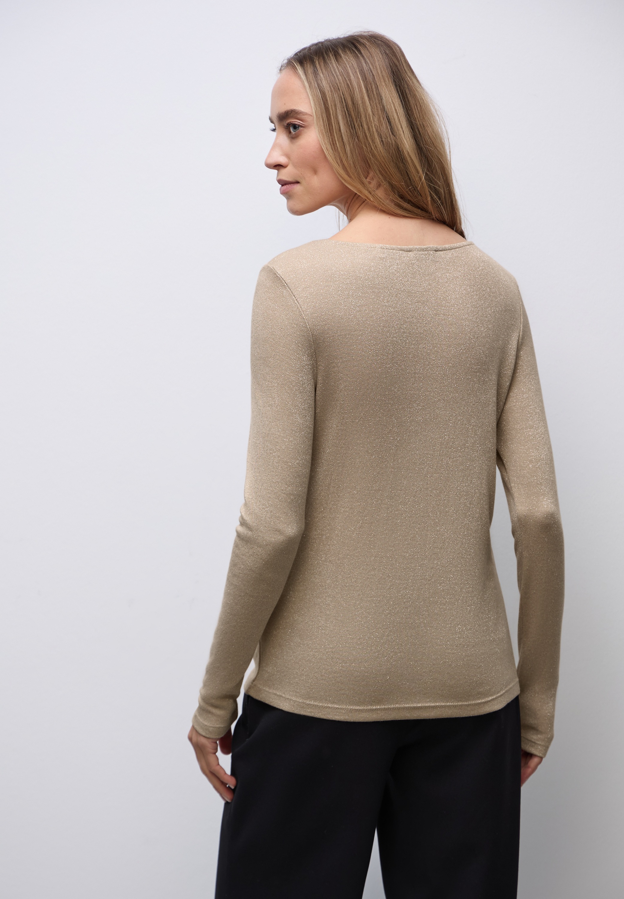 STREET ONE Langarmshirt aus softem Materialmix günstig online kaufen