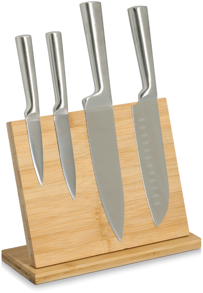 Zeller Present Messerleiste »Messerhalter, magnetisch, Bambus« integrierter Magnet, natürliches Material