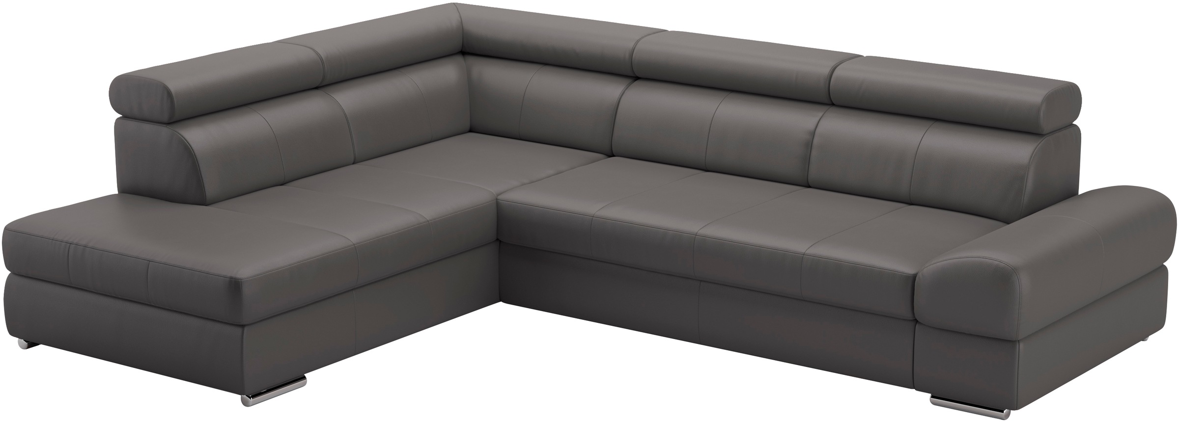 Thumbnail - sit&more Ecksofa "Broadway L-Form", mit verstellbaren Kopfteilen, wahlweise mit Bettfunktion