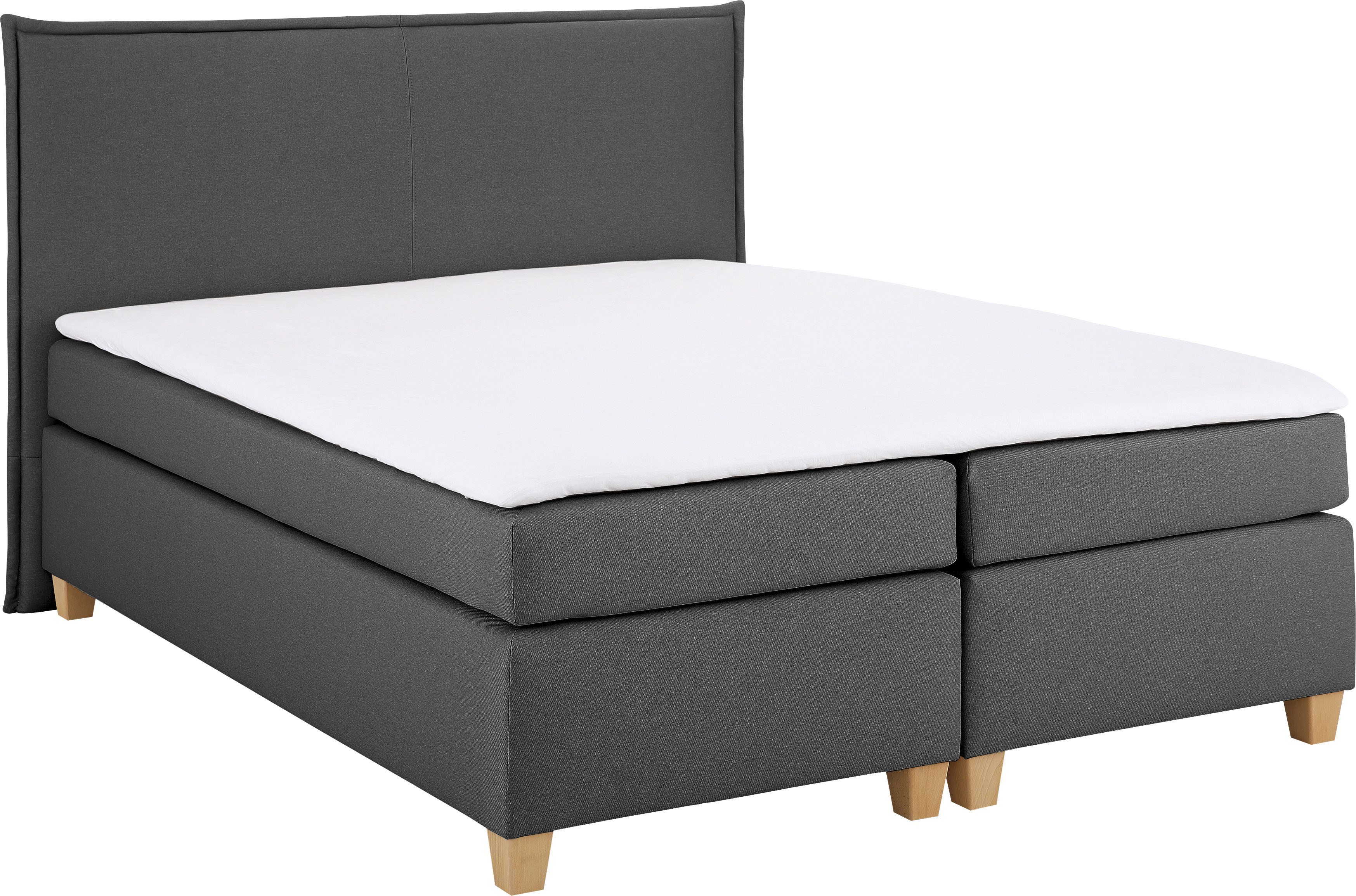 Home affaire Boxspringbett "Houssay" inkl. Topper, 5 Breiten, 2 Härtegraden auch in Überlänge 220 cm