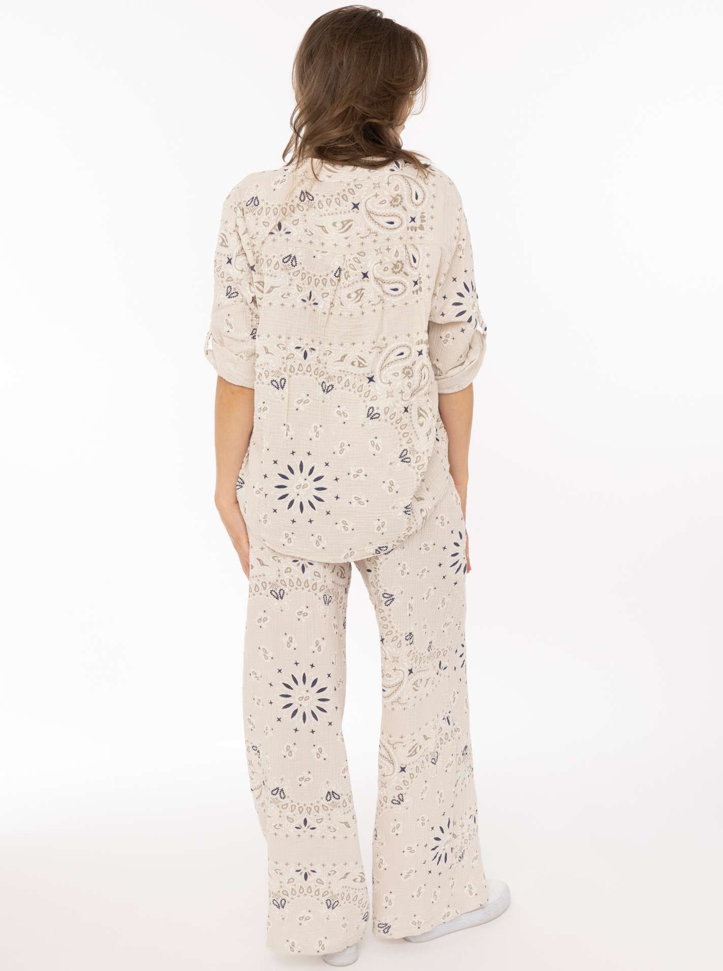 Zwillingsherz Stoffhose »"Paisley Dreams"«  Paisley Muster, elastischer Bund mit Kordel, Musselin