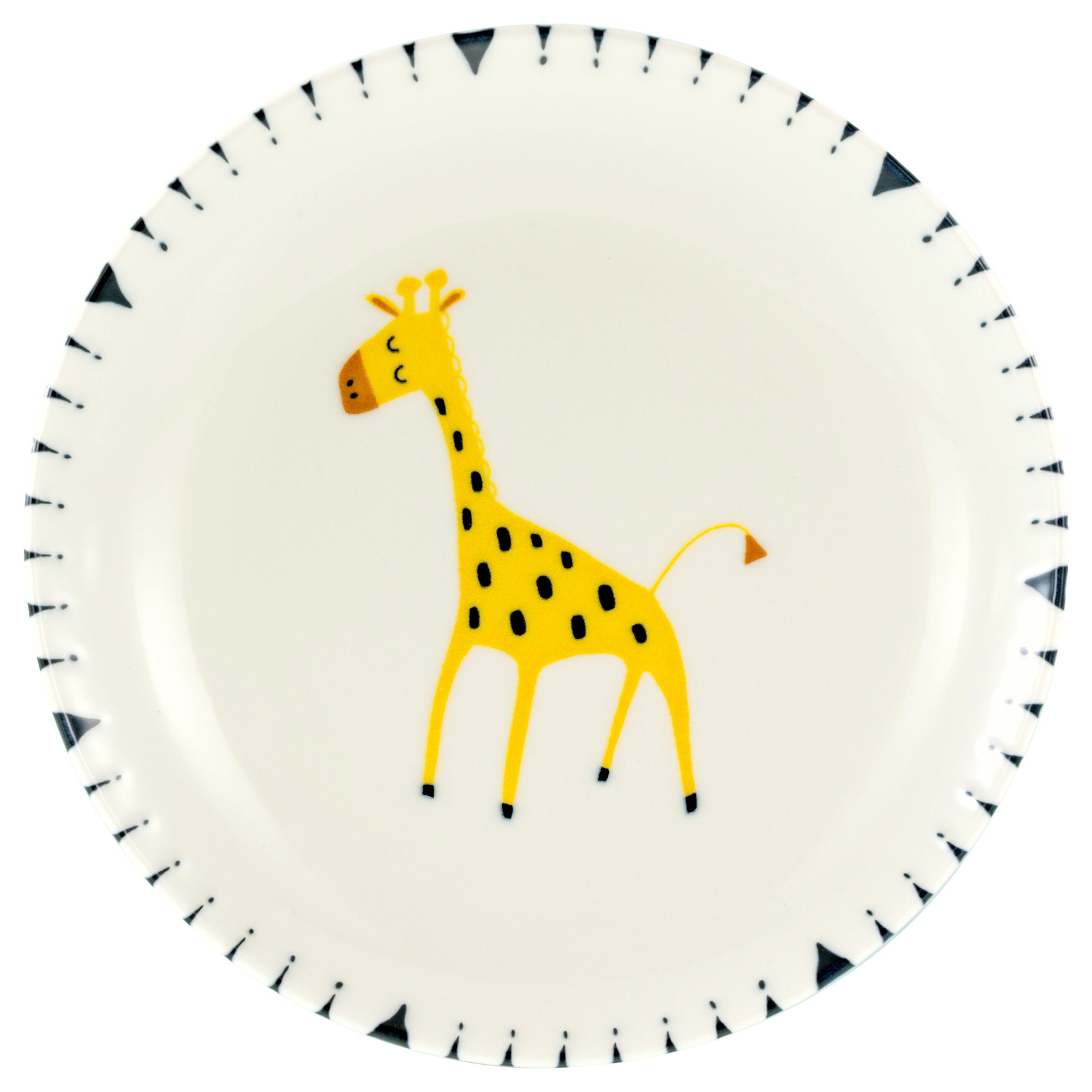 CreaTable Teller-Set »Safari, Teller 21 cm, 4-tlg.« Teller Set, Tierabbildungen, Nordische Ästhetik