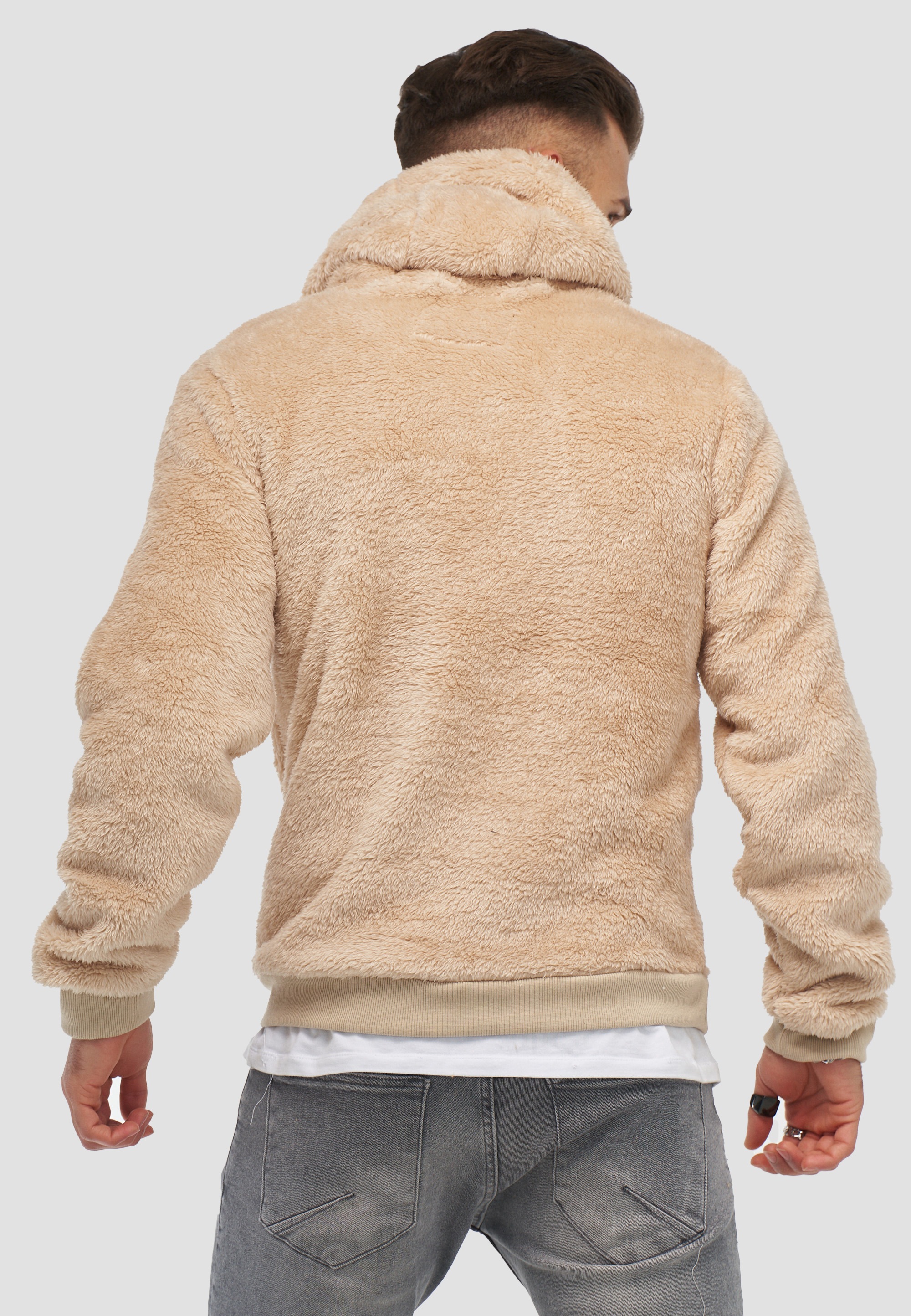 behype Kapuzensweatshirt »HOOD«, aus weichem Teddyfleece