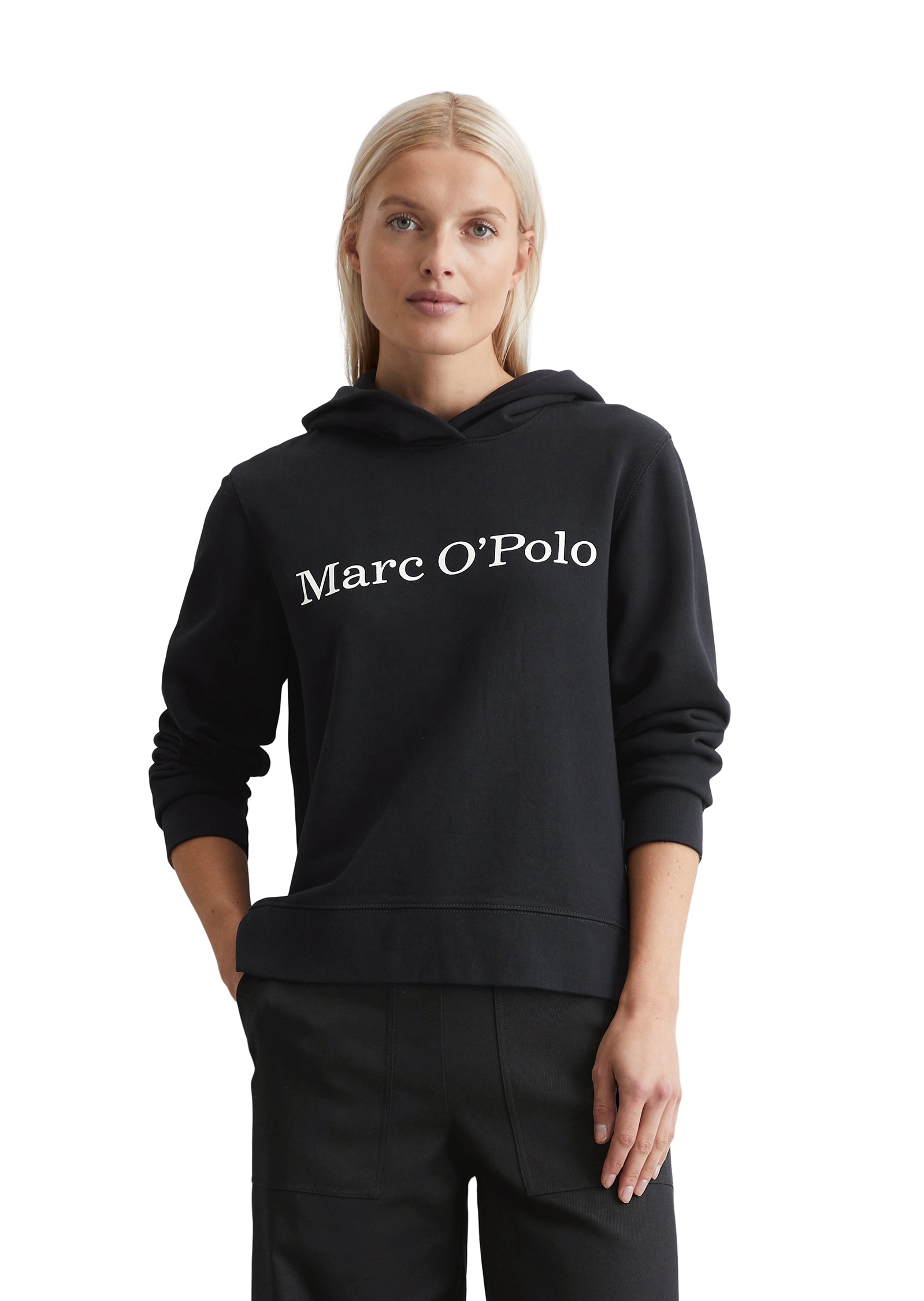 Marc OPolo Hoodie, auf der Brust ist eine farblich passende Logo-Stickerei günstig online kaufen