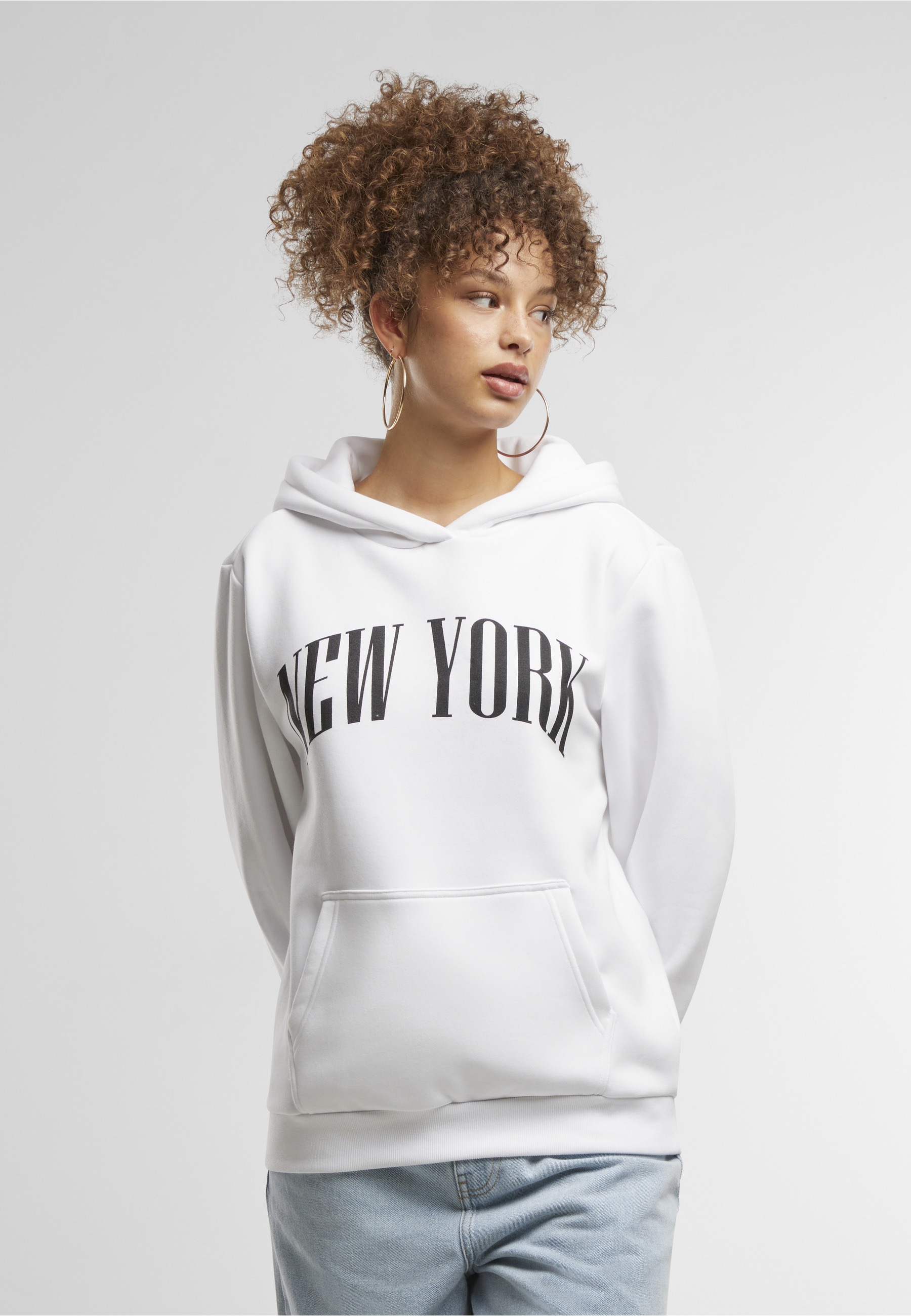 Miss Tee Kapuzenpullover »Miss Tee New York Ladies Fluffy Hoody« 1
