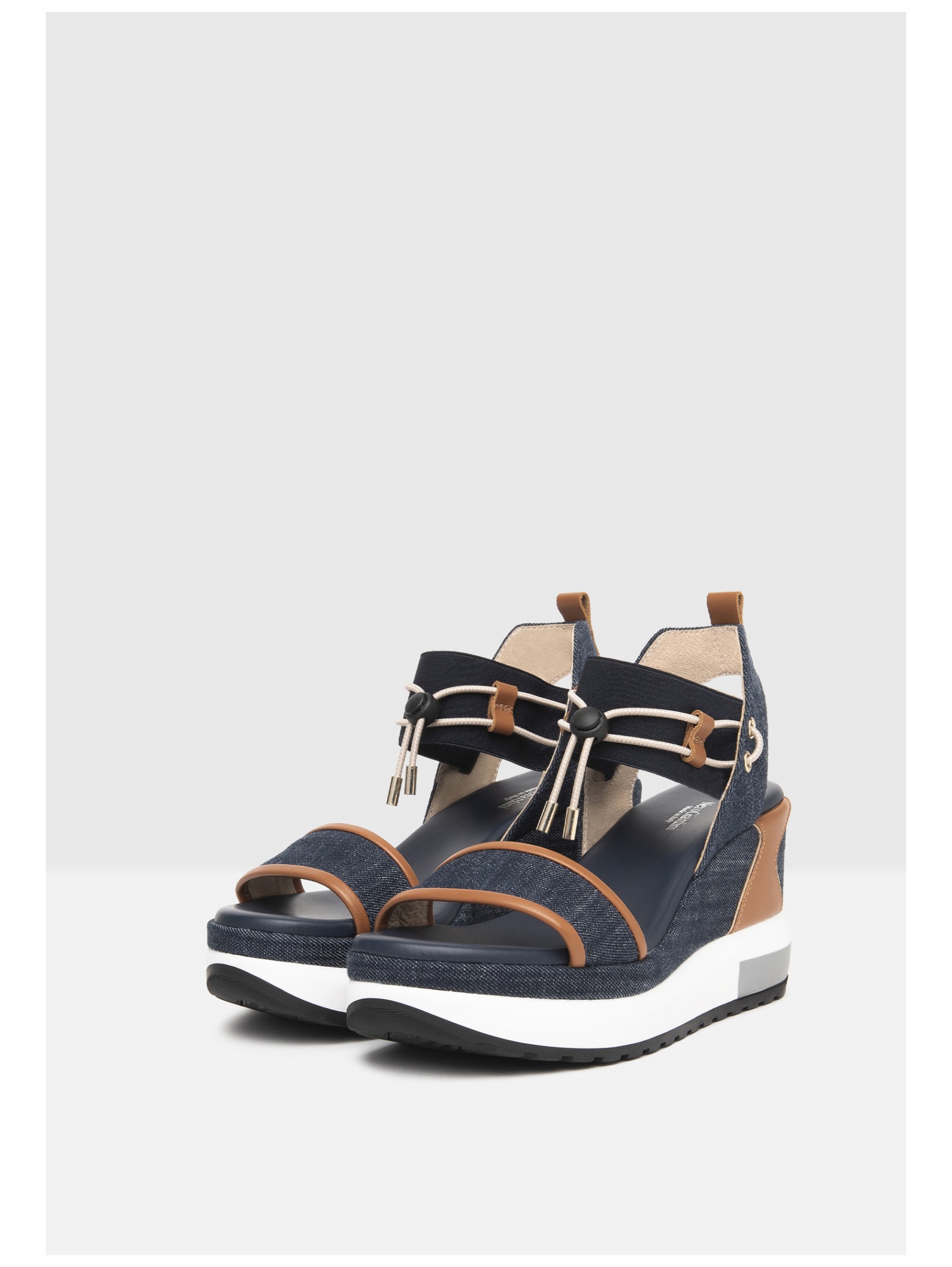 Nero Giardini Keilsandalette »Nero Giardini Sandalen Lederimitat/Textil«