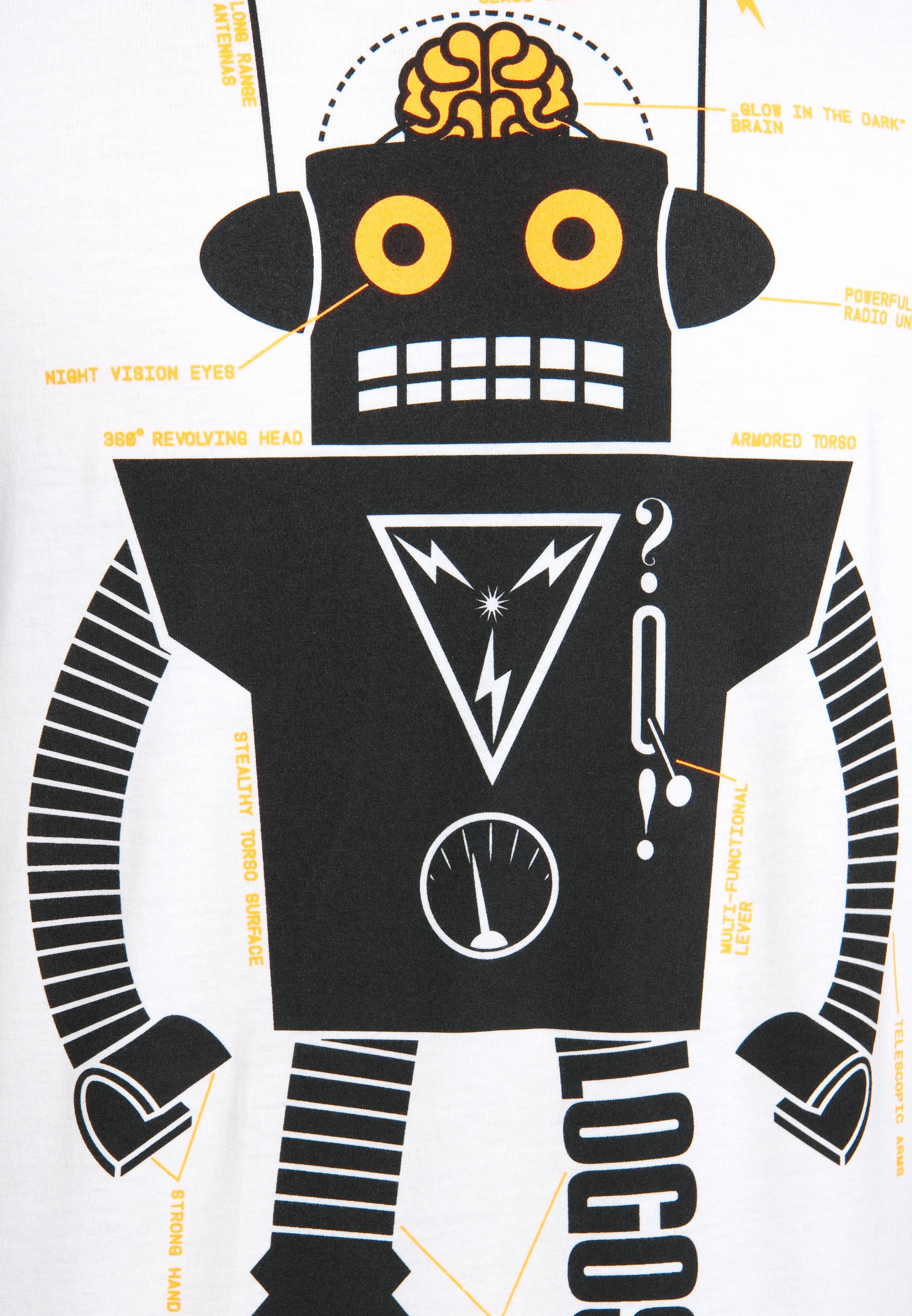 LOGOSHIRT T-Shirt »Roboter Logoshirt Logo«, mit Roboter-Print