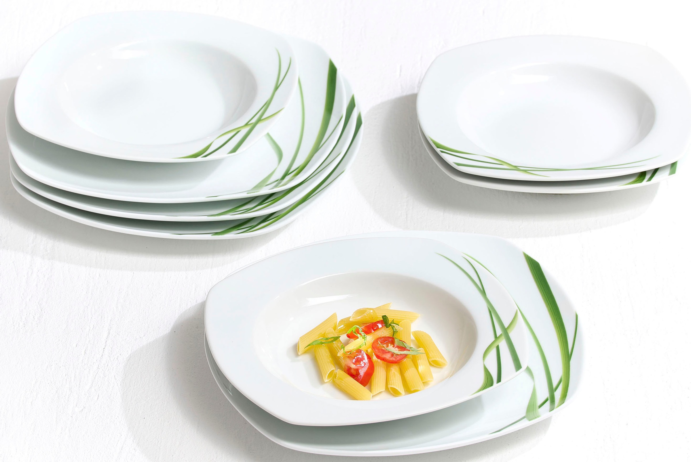 Ritzenhoff & Breker Tafelservice "Graphic" Geschirr-Set mit Gräser-Dekor günstig online kaufen