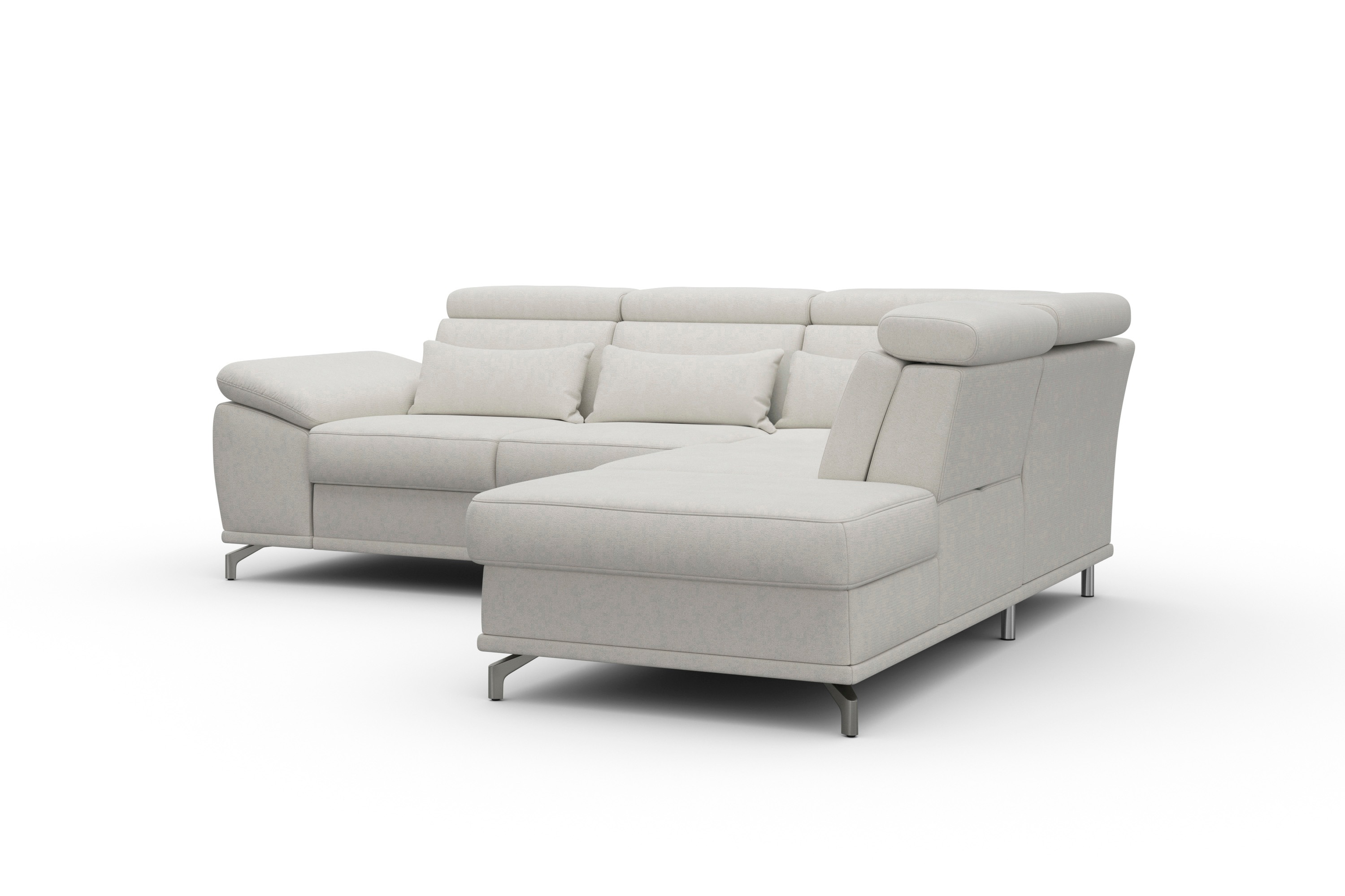 Thumbnail - sit&more Ecksofa "Cabrio L-Form, B: 274 cm, mit Sitztiefen-, Arm- & Kopfteilverstellung" 3 Nierenkissen, Federkern, opti...