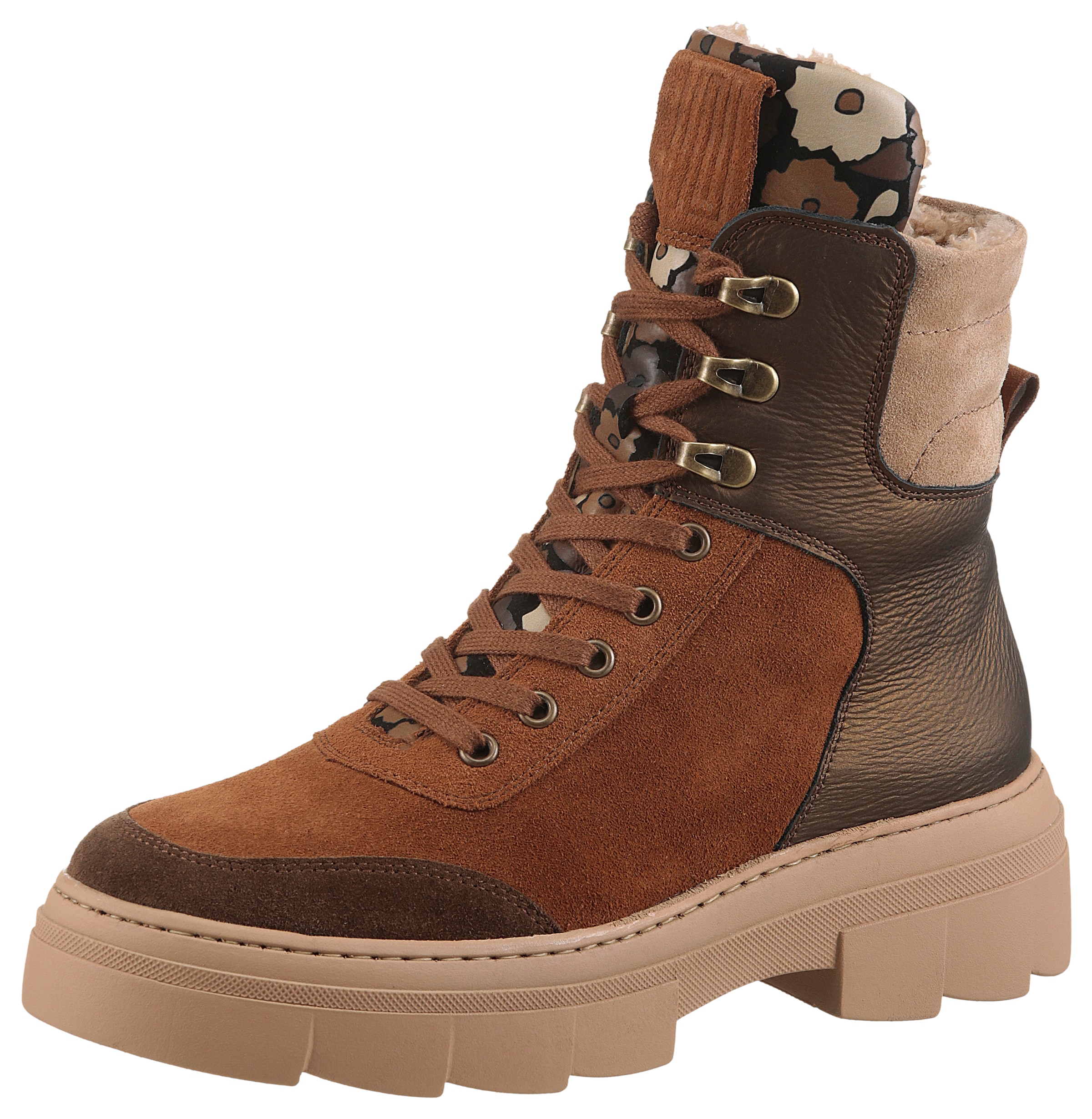 Waldläufer Schnürboots "H-SAIGA", Schnürstiefelette, Plateauboots in Komfor günstig online kaufen
