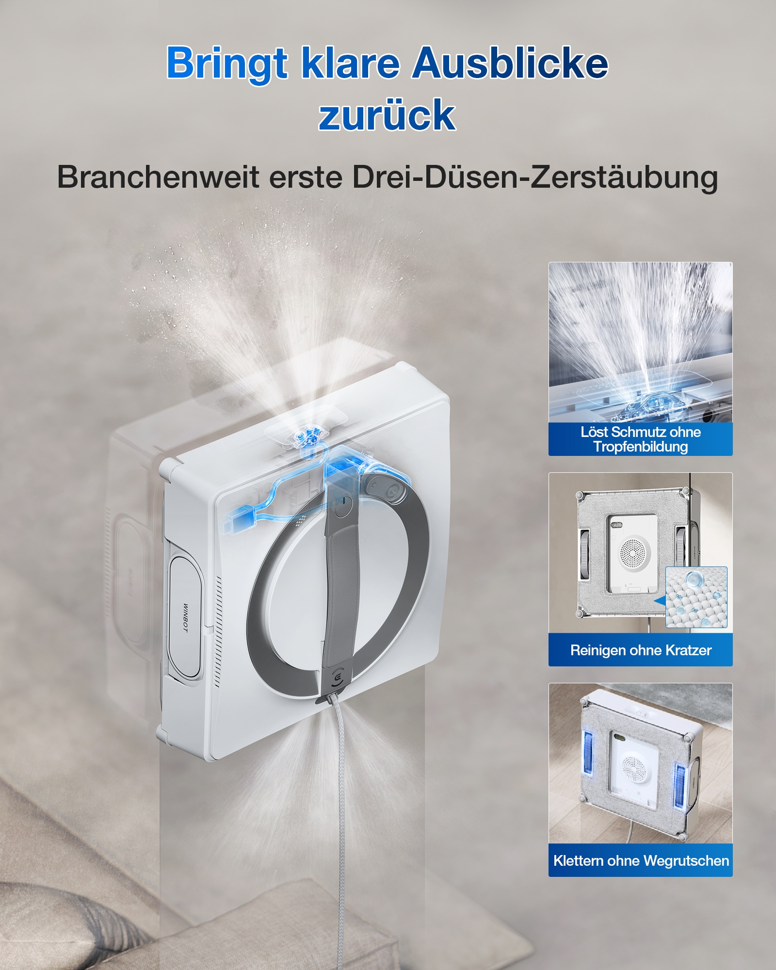 ECOVACS Fensterputzroboter »WINBOT W2 PRO OMNI«