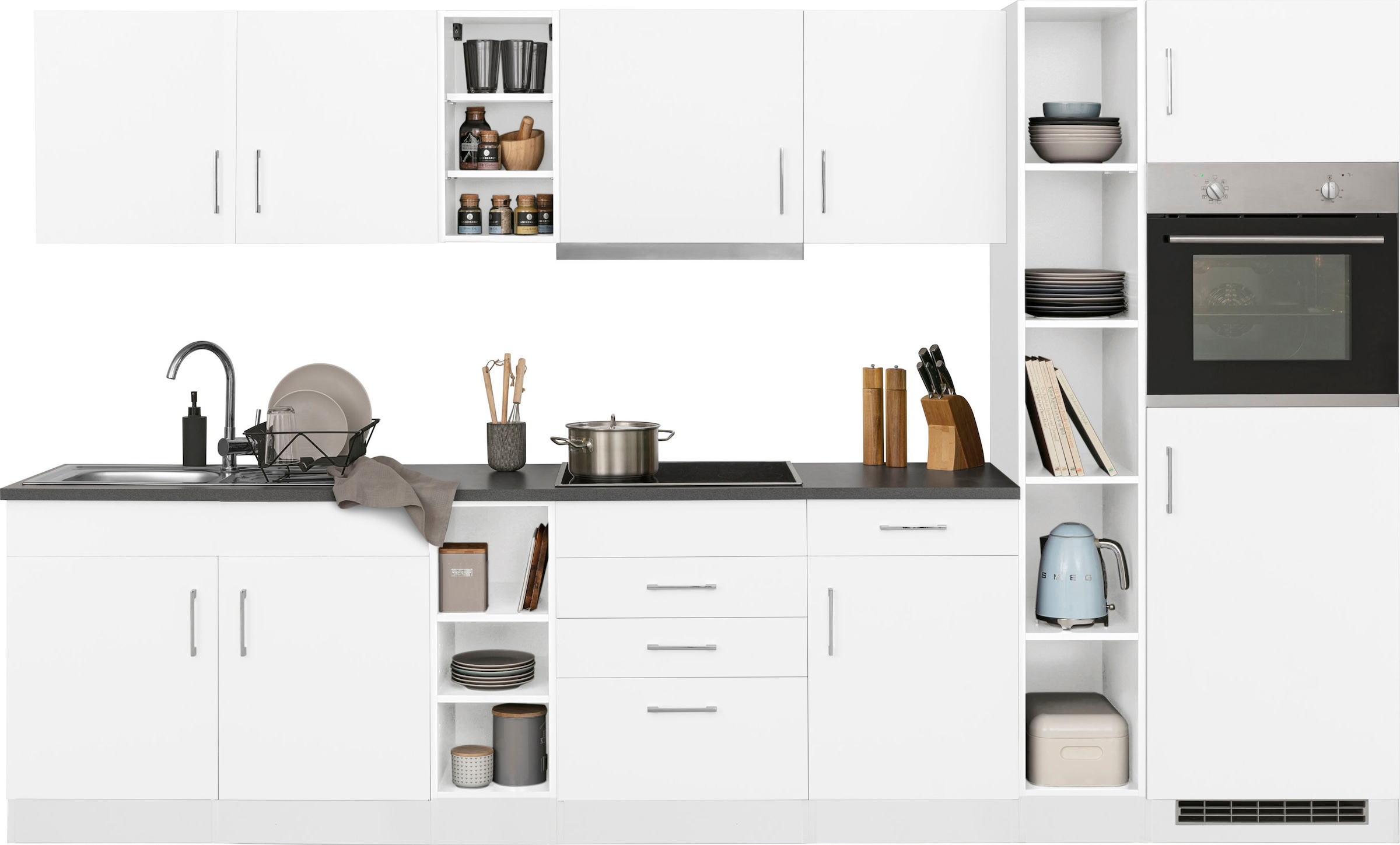 KOCHSTATION Küchenzeile "KS-Paris – Küchen mit einzigartigen Fotomotiven au günstig online kaufen